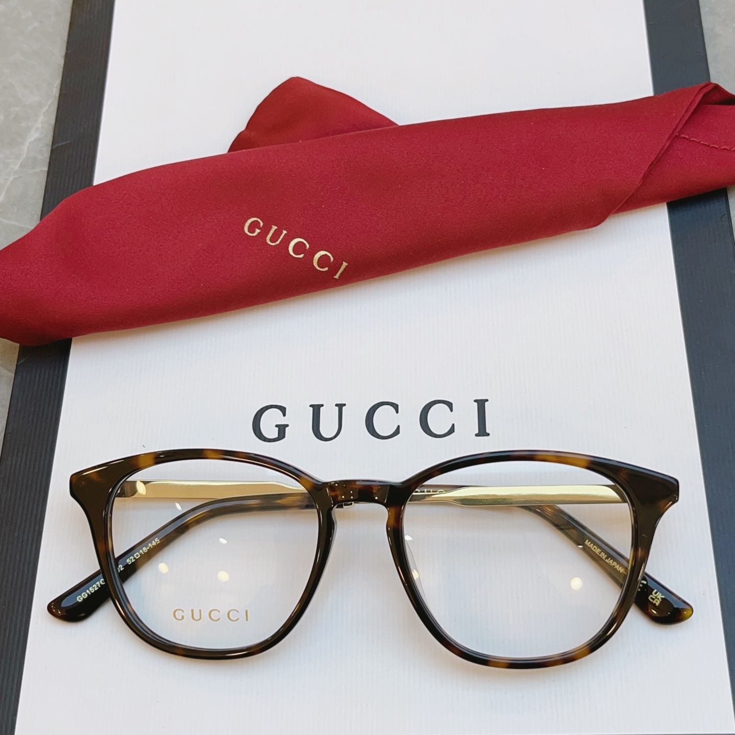，【GUCC*】古*驰新款光学架，GG1527OA，SIZE52口18-145 