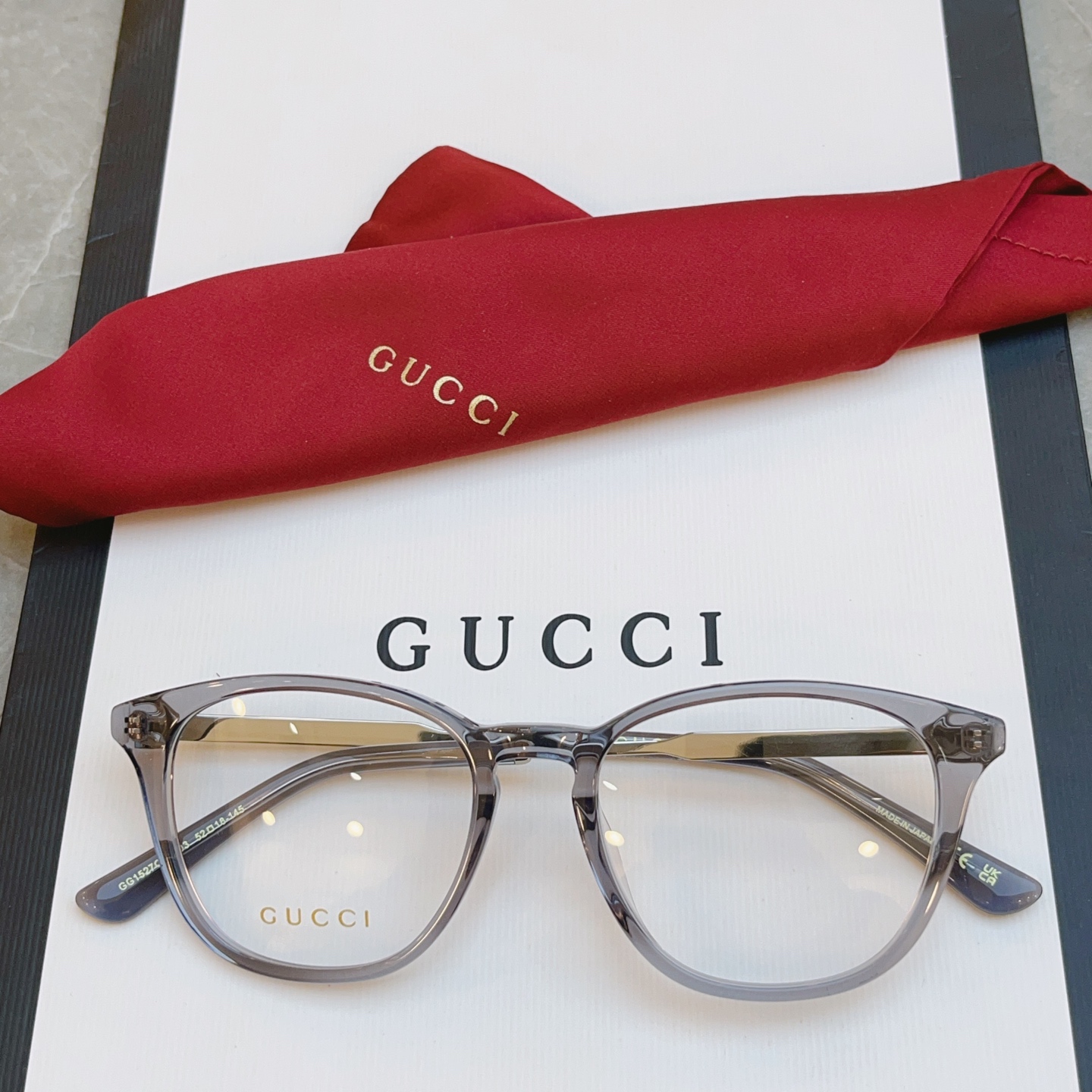 ，【GUCC*】古*驰新款光学架，GG1527OA，SIZE52口18-145 