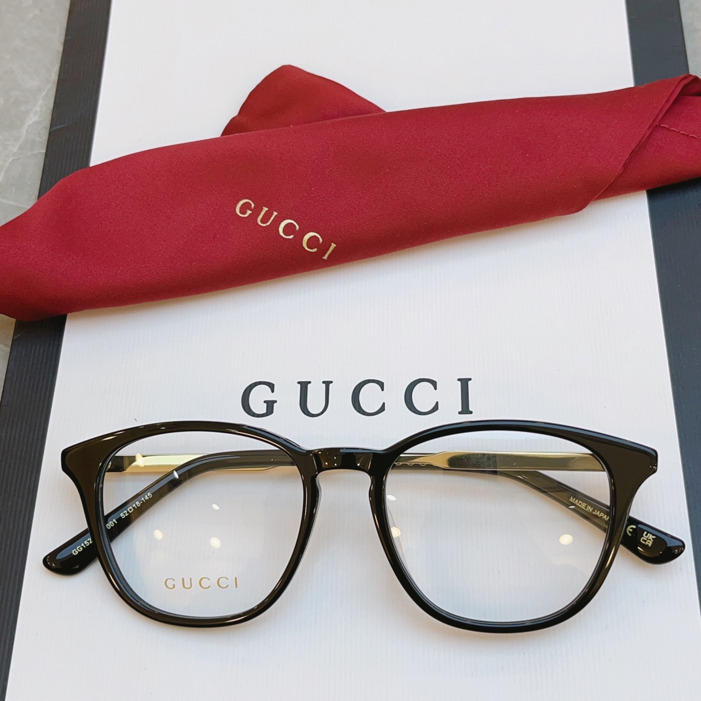 ，【GUCC*】古*驰新款光学架，GG1527OA，SIZE52口18-145 