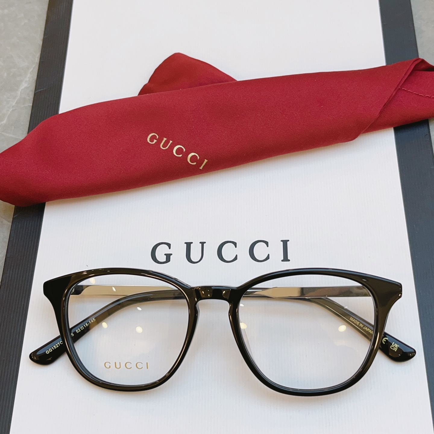 ，【GUCC*】古*驰新款光学架，GG1527OA，SIZE52口18-145 