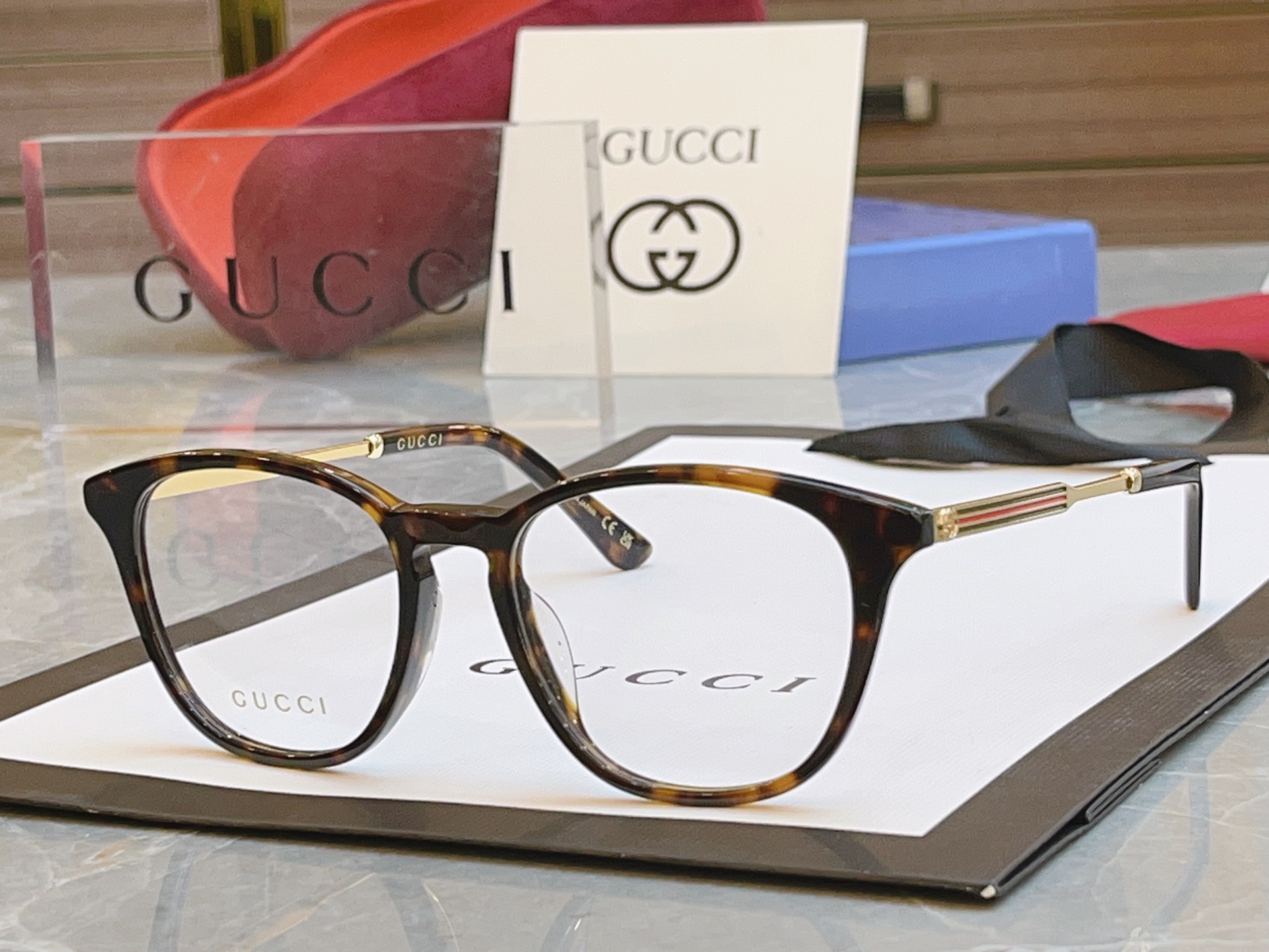 ，【GUCC*】古*驰新款光学架，GG1527OA，SIZE52口18-145 