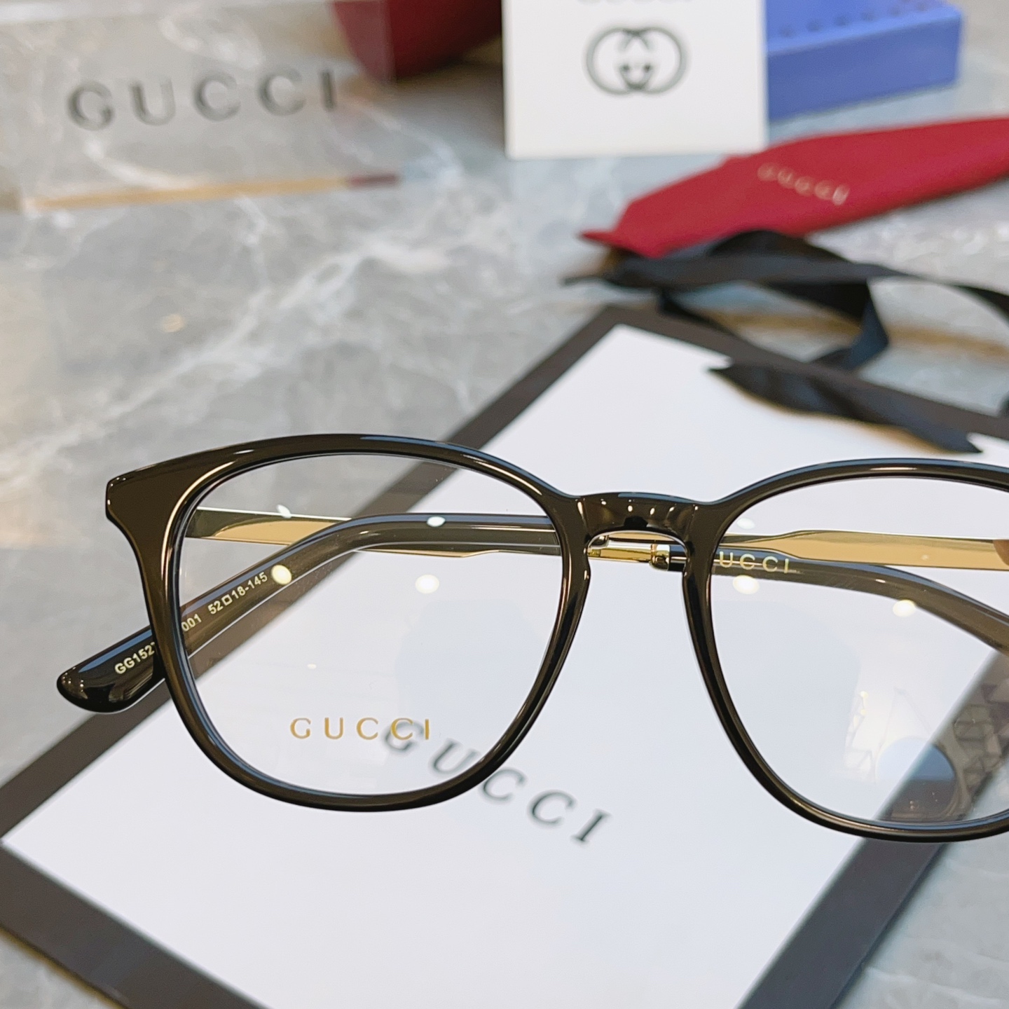 ，【GUCC*】古*驰新款光学架，GG1527OA，SIZE52口18-145 