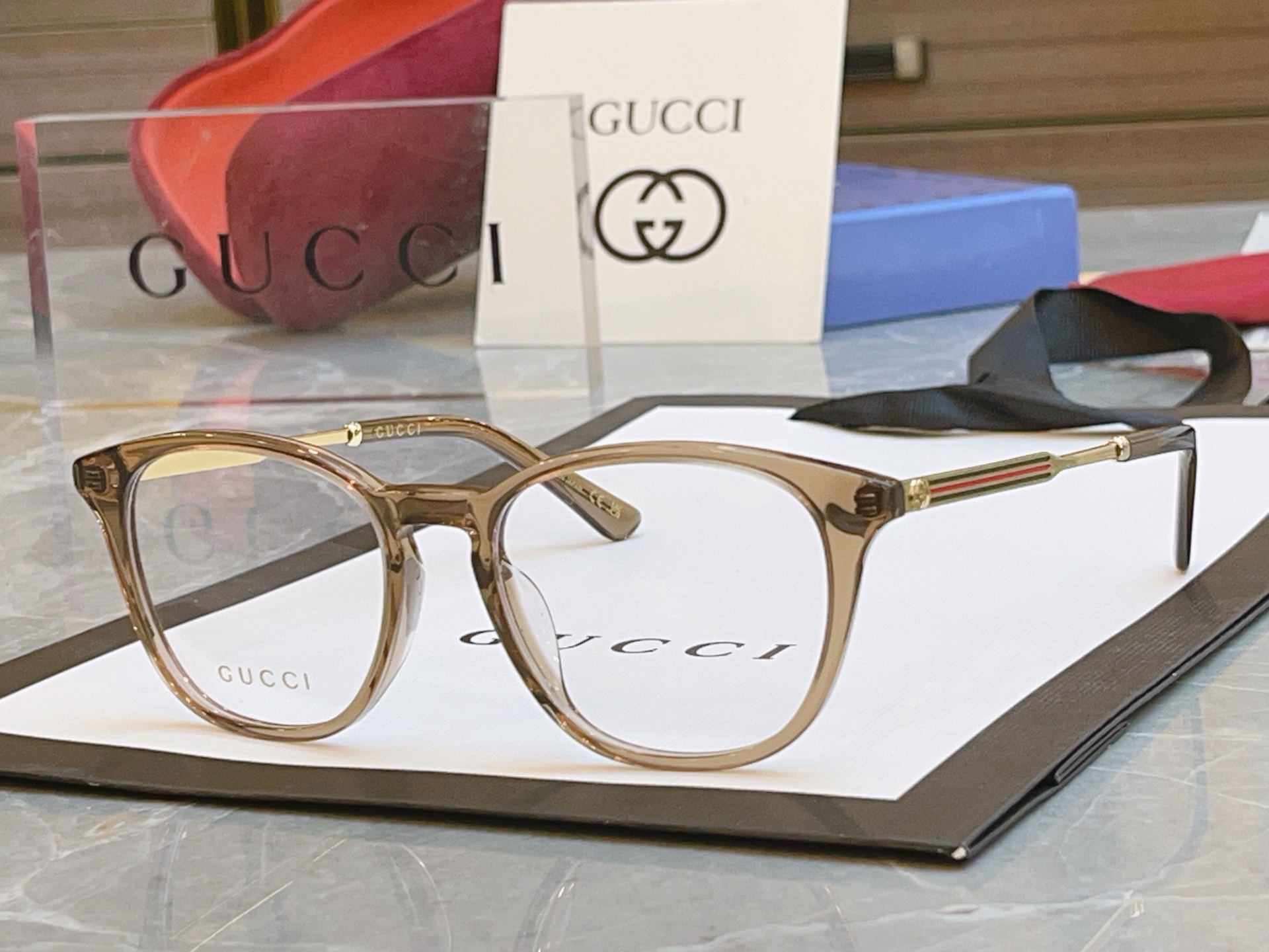 ，【GUCC*】古*驰新款光学架，GG1527OA，SIZE52口18-145 
