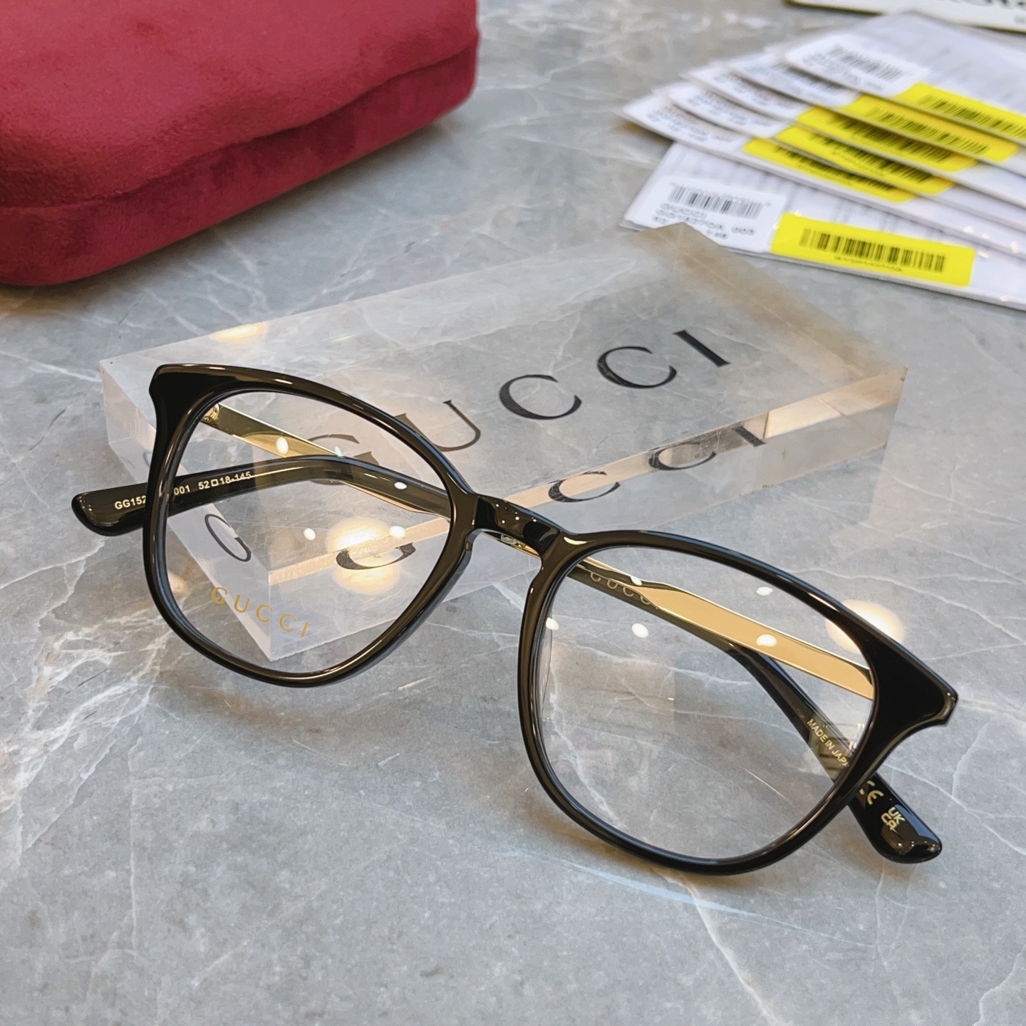 ，【GUCC*】古*驰新款光学架，GG1527OA，SIZE52口18-145 