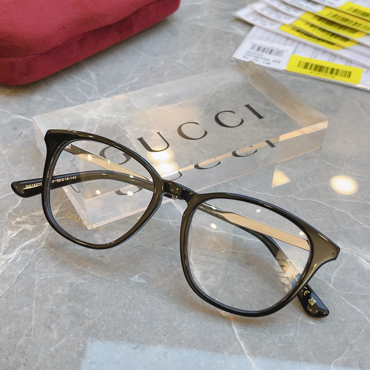 ，【GUCC*】古*驰新款光学架，GG1527OA，SIZE52口18-145 