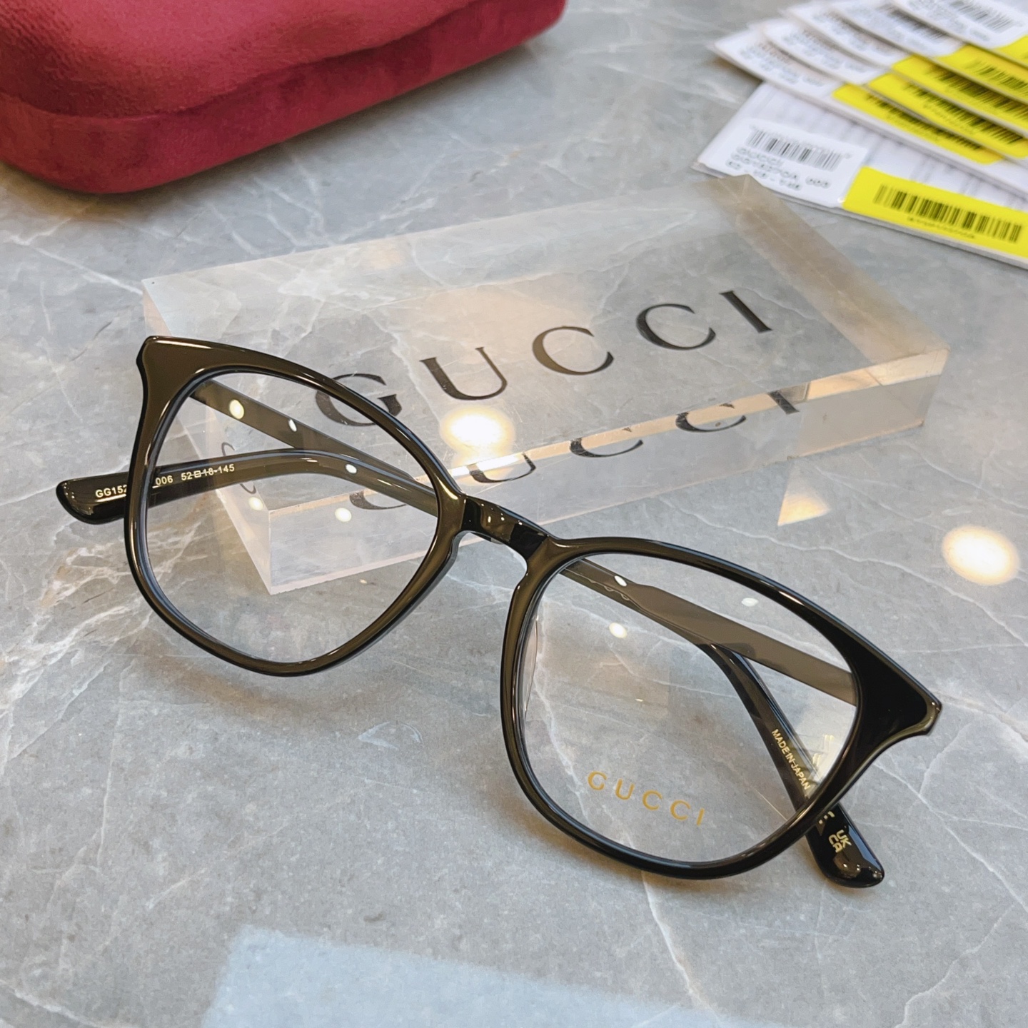 ，【GUCC*】古*驰新款光学架，GG1527OA，SIZE52口18-145 