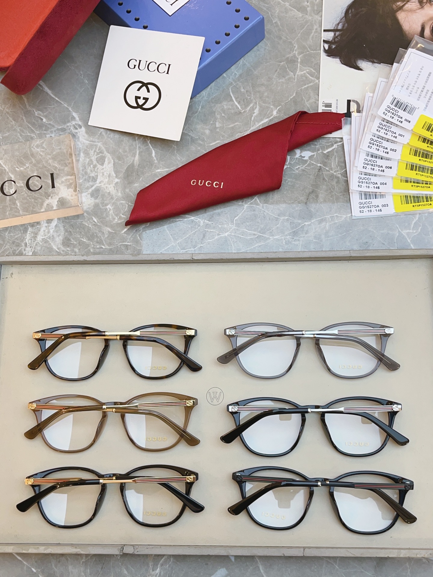 ，【GUCC*】古*驰新款光学架，GG1527OA，SIZE52口18-145 