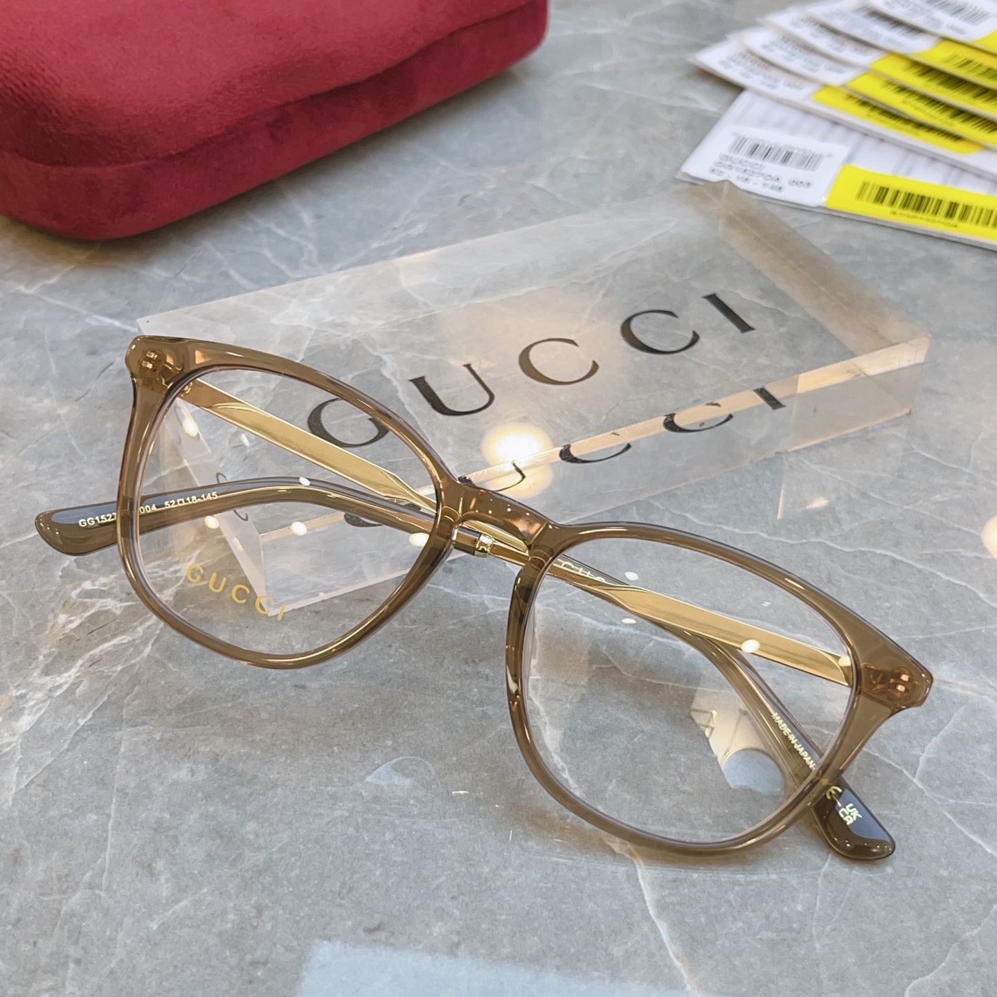 ，【GUCC*】古*驰新款光学架，GG1527OA，SIZE52口18-145 