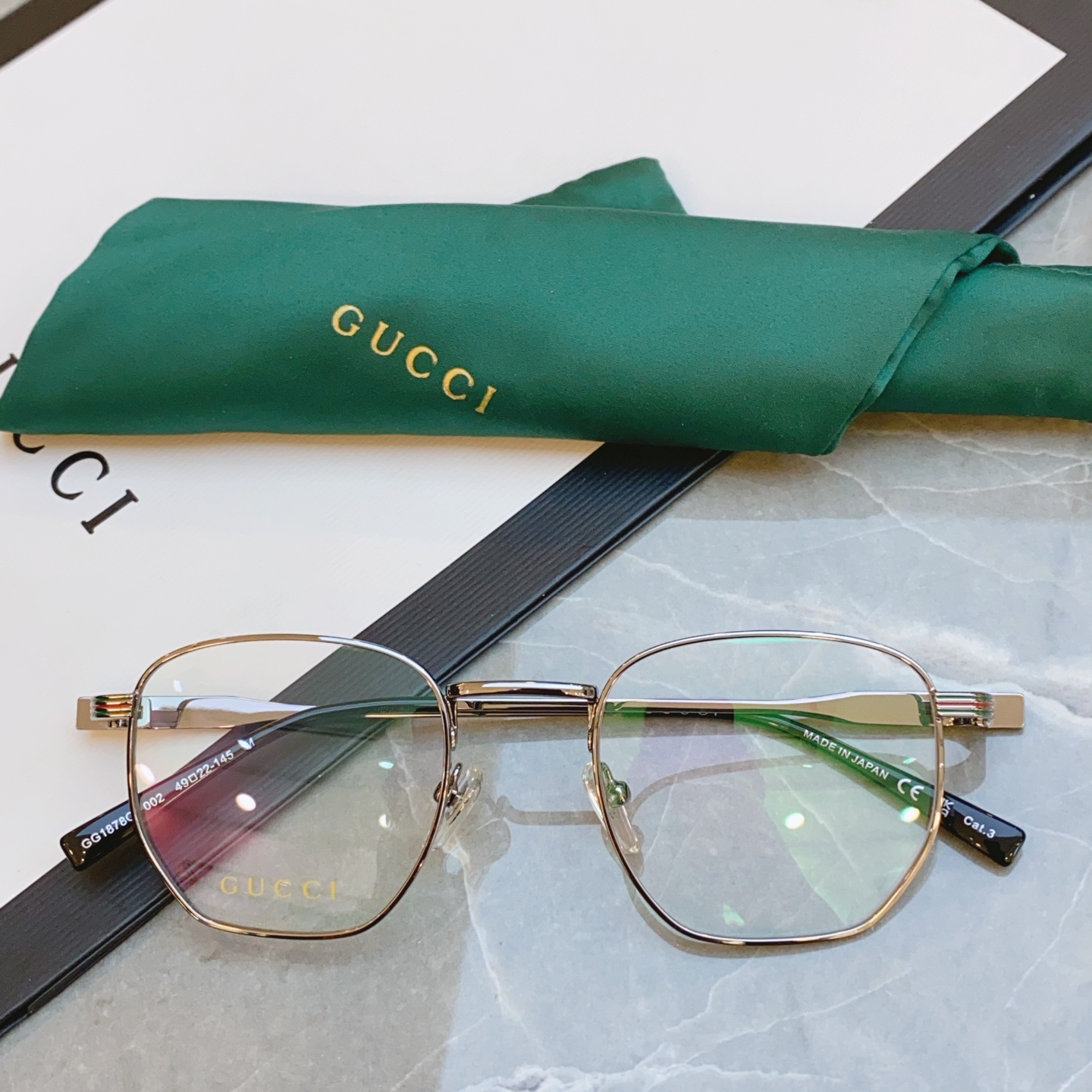 ，【GUCC*】古*驰新款光学架，GG1878O，SIZE49口22-145 