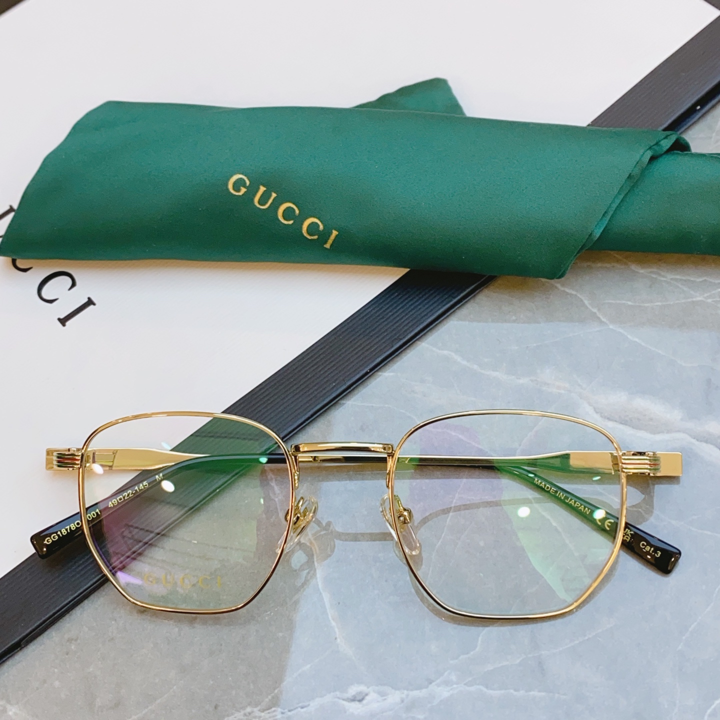 ，【GUCC*】古*驰新款光学架，GG1878O，SIZE49口22-145 