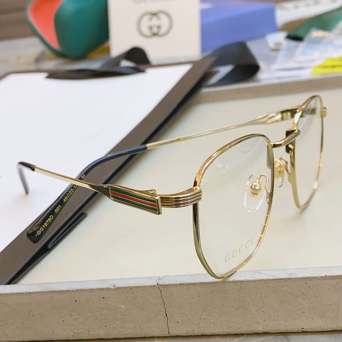 ，【GUCC*】古*驰新款光学架，GG1878O，SIZE49口22-145 