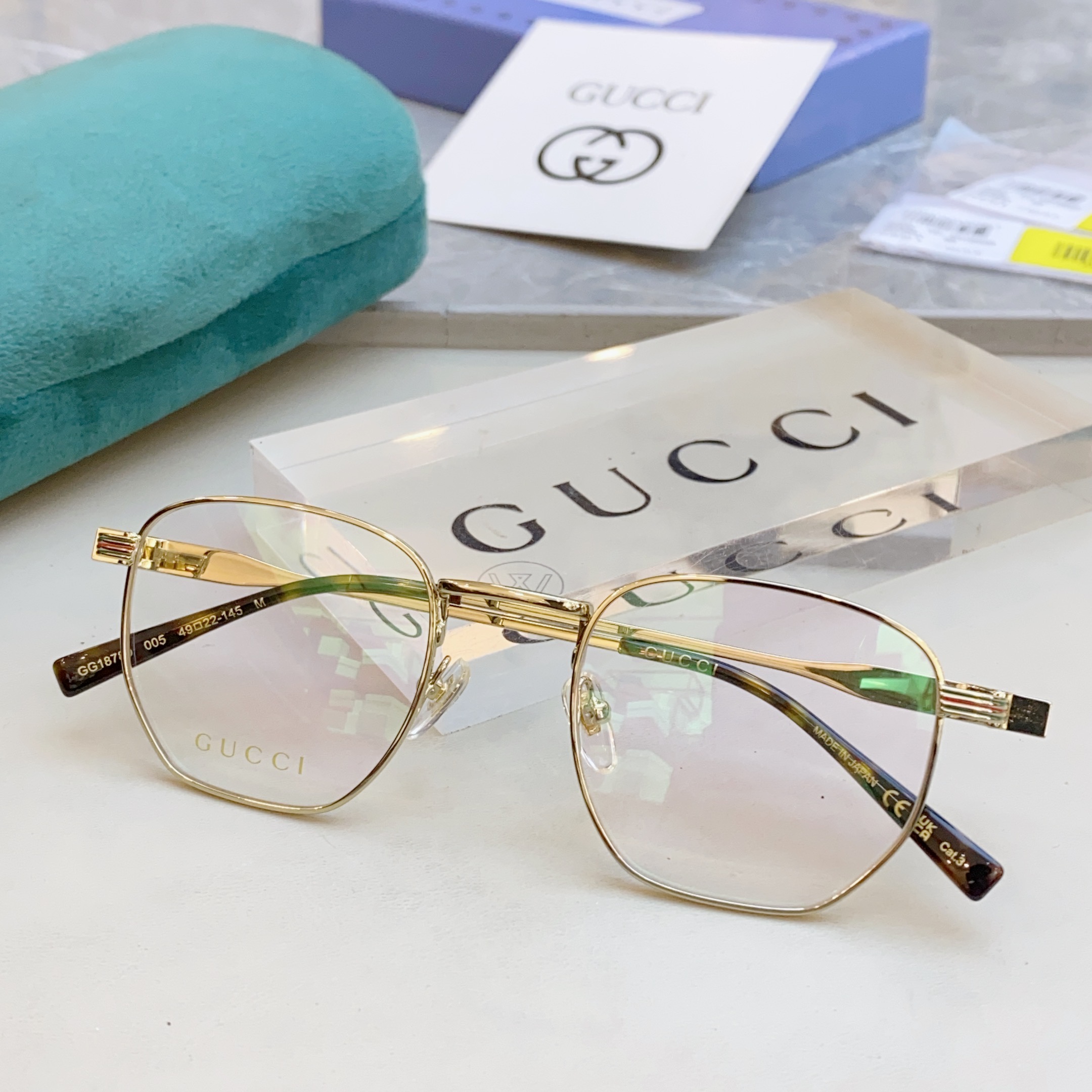 ，【GUCC*】古*驰新款光学架，GG1878O，SIZE49口22-145 