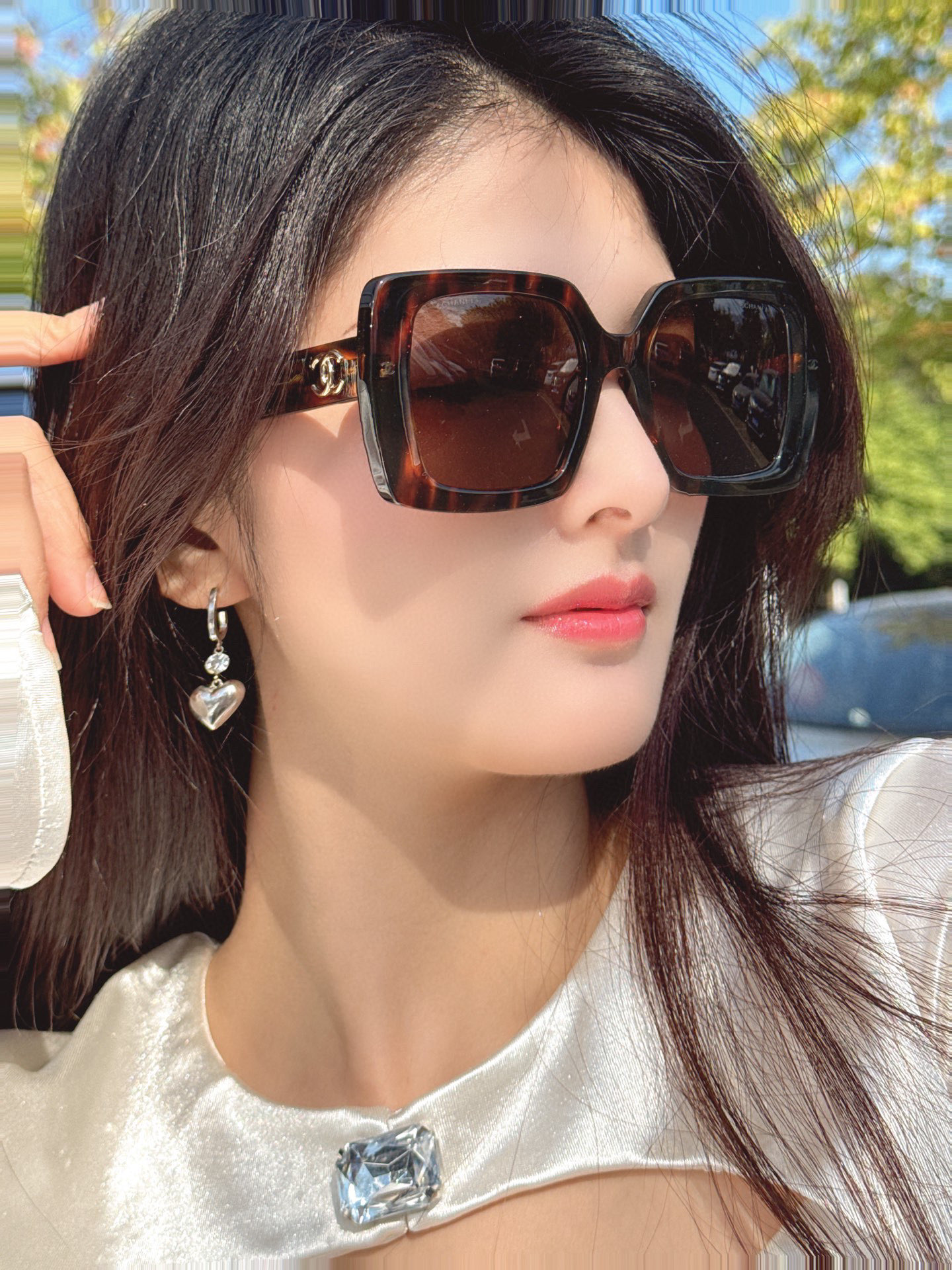 ，【CHAN*】香奈*儿新款太阳镜，
MODEL：CH9167，SIZE：53口18-140
