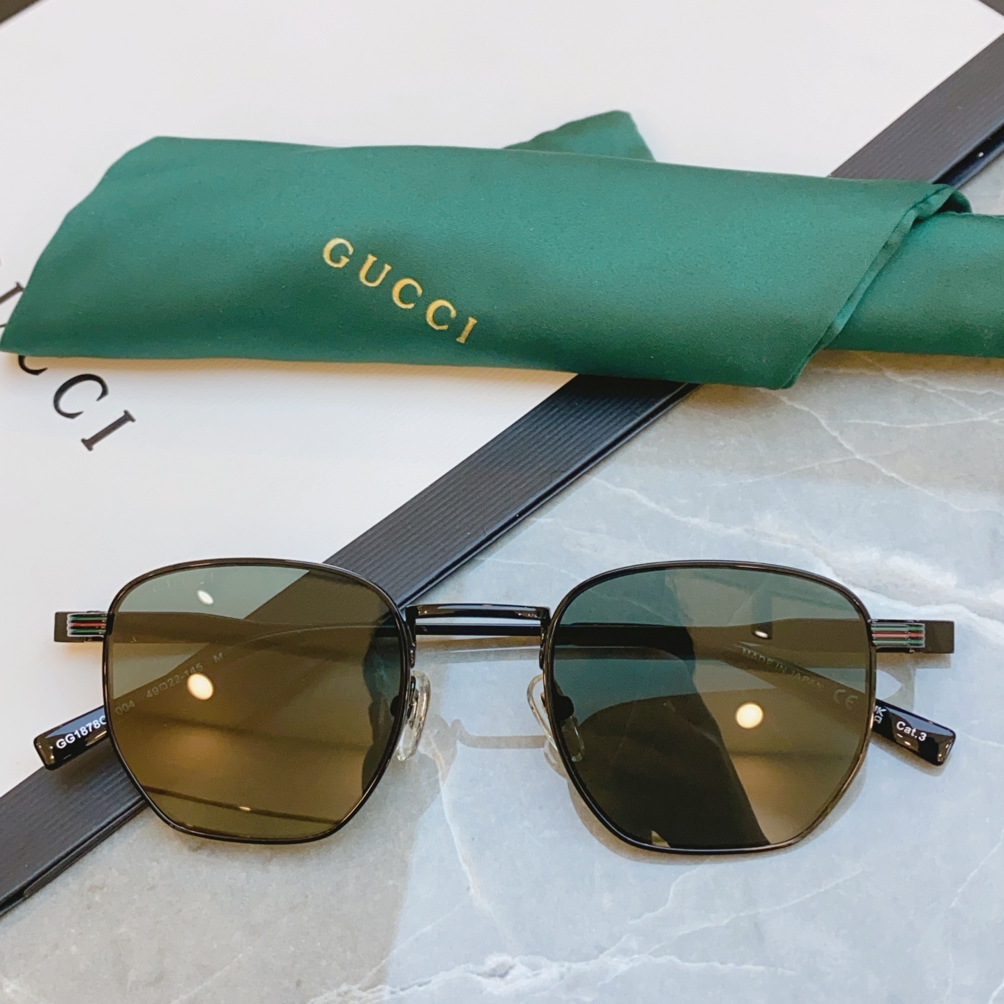 ，【GUCC*】古*驰新款太阳镜，GG1878O，SIZE49口22-145 