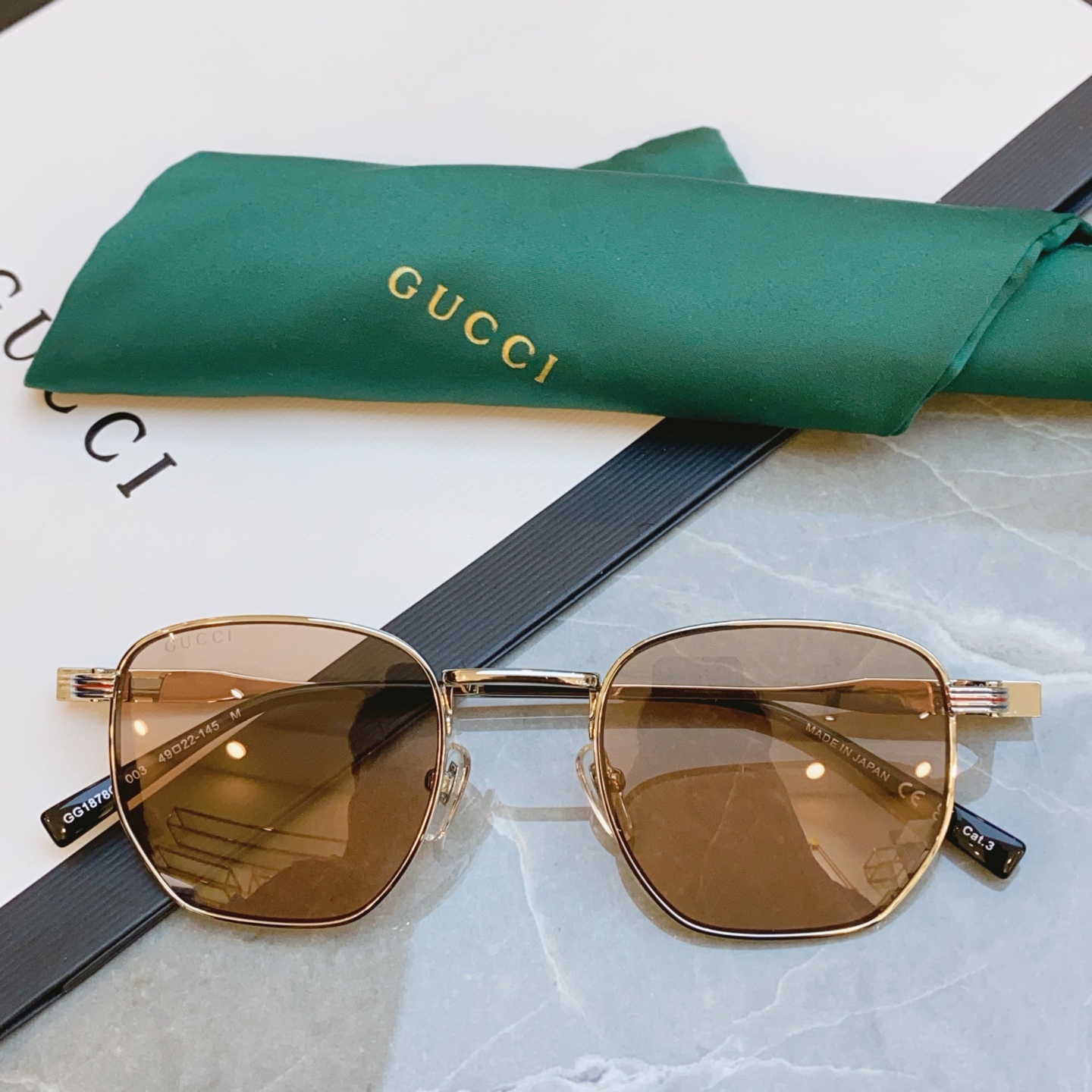 ，【GUCC*】古*驰新款太阳镜，GG1878O，SIZE49口22-145 