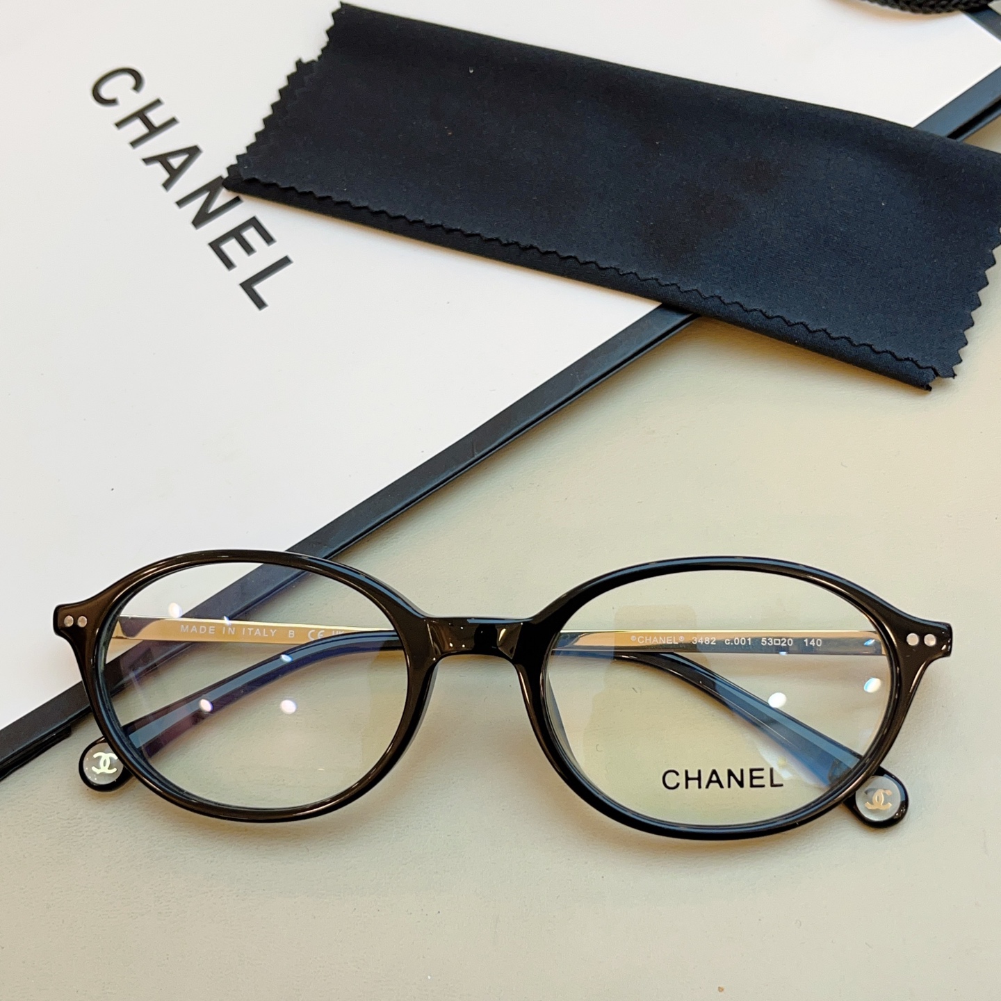 ，【CHANE*】香奈*儿新款光学架，MODEL：CH3482，SIZE：53口20-140
