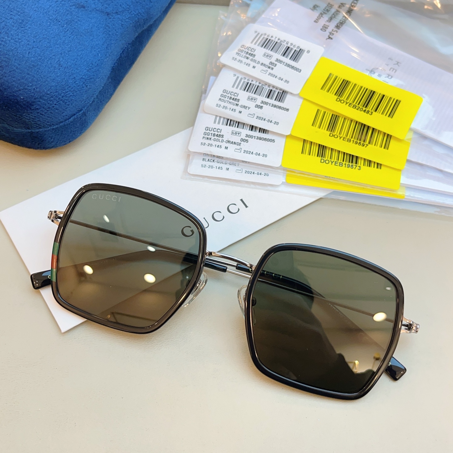 ，【GUCC*】古*驰新款太阳镜，GG1848S，SIZE52口20-145 
