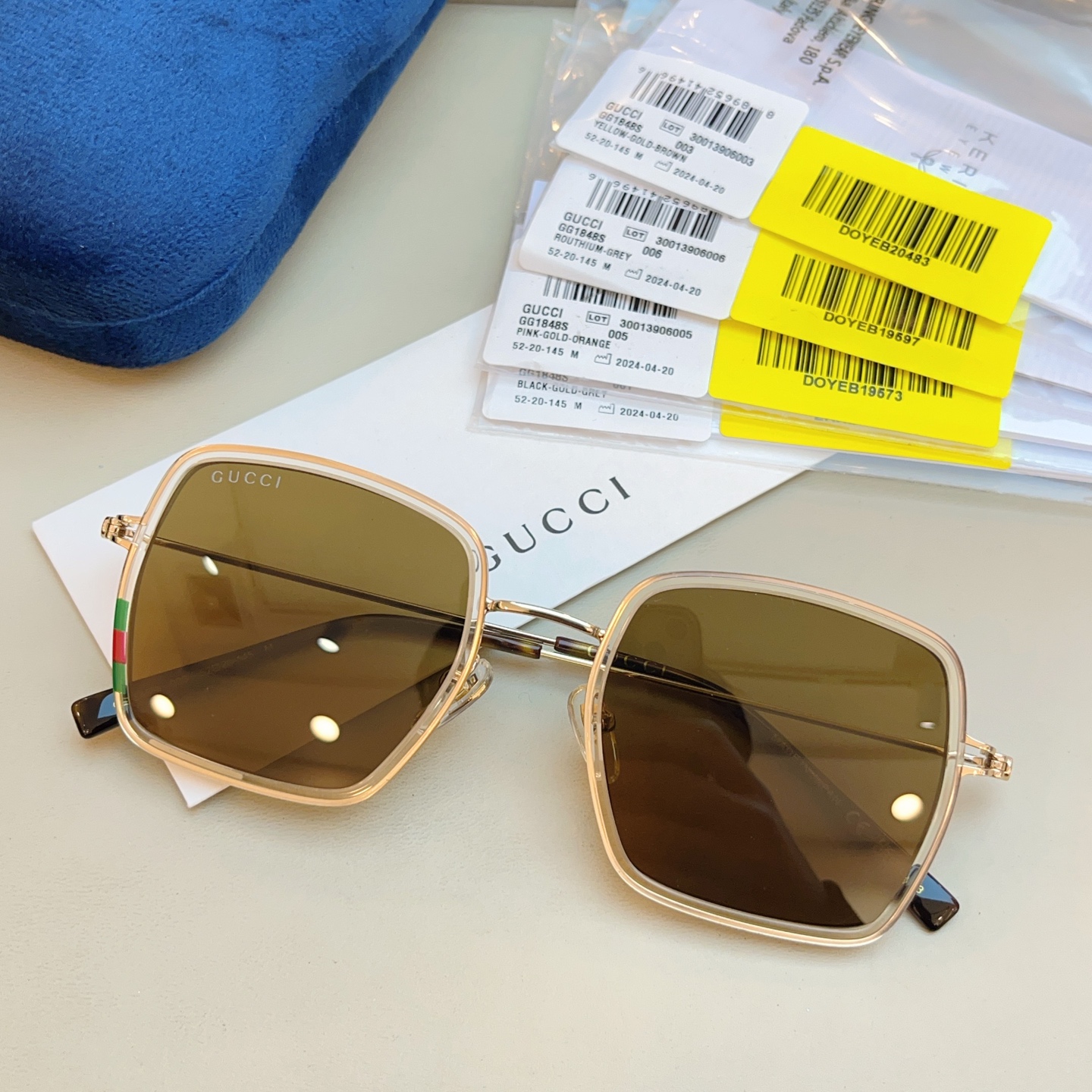 ，【GUCC*】古*驰新款太阳镜，GG1848S，SIZE52口20-145 