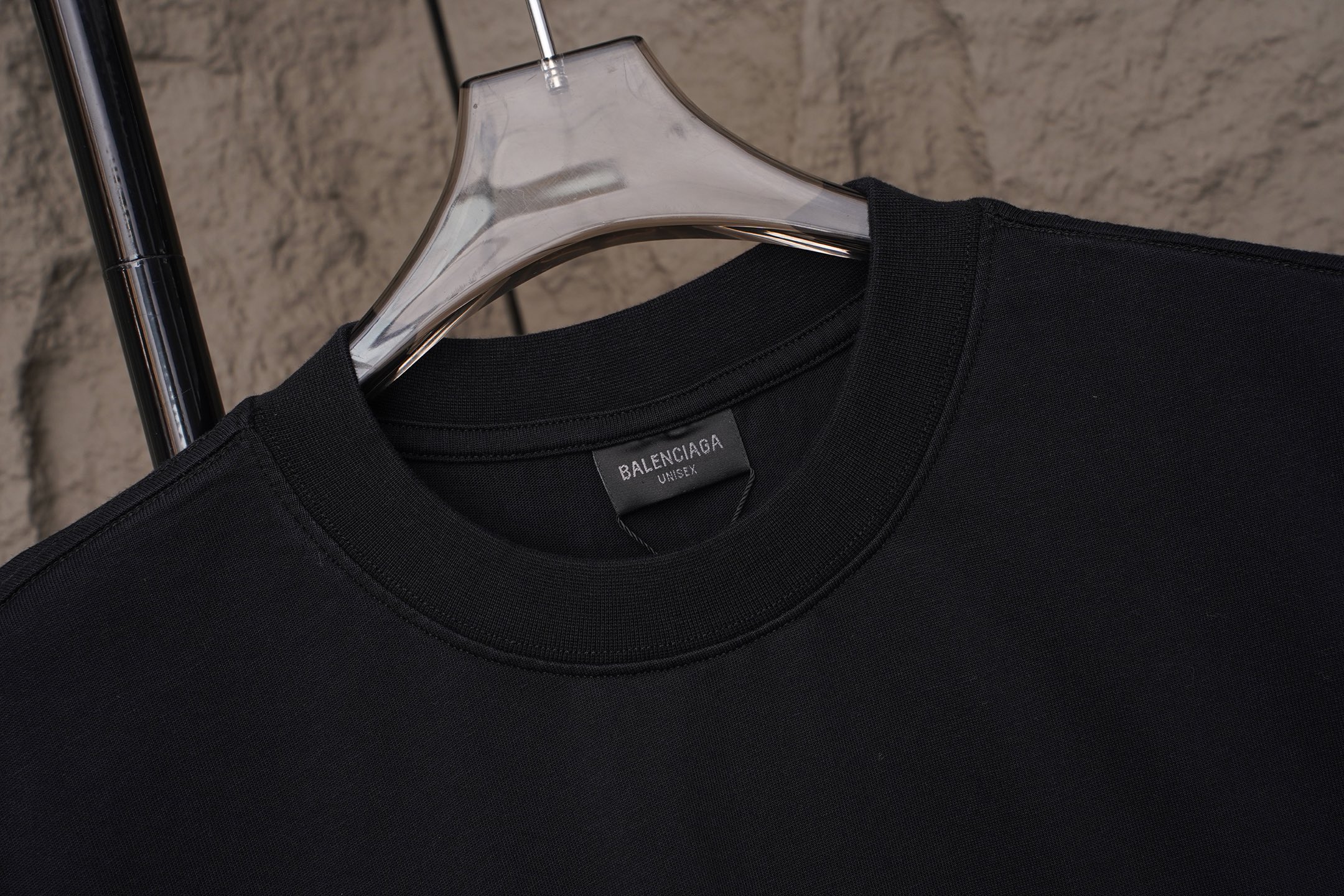 Balenciaga 𝗕𝗮𝗹𝗲𝗻𝗰𝗶𝗮𝗴𝗮/巴黎世家2026SS 可乐海浪立体刺绣圆领短袖