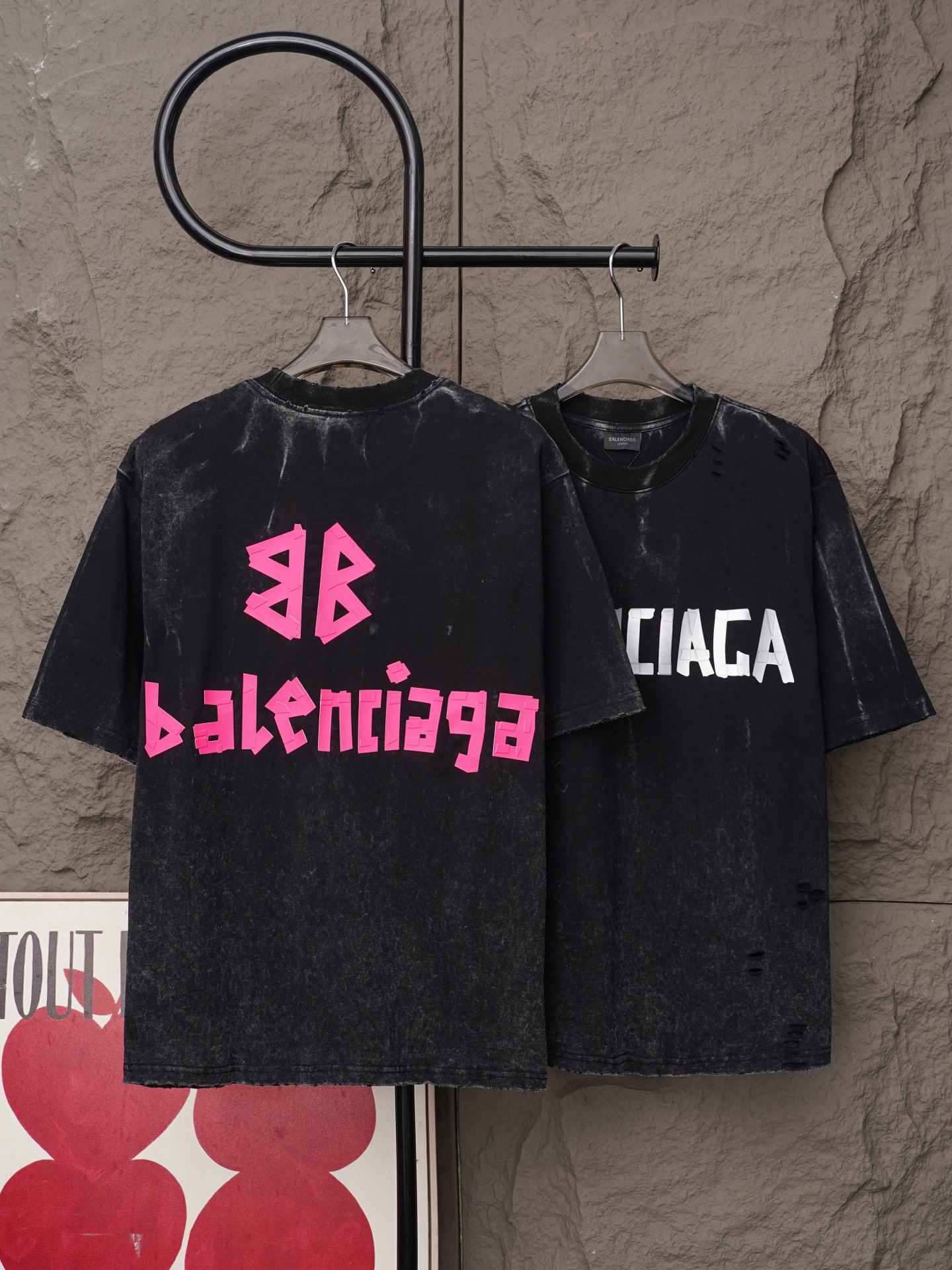 Balenciaga 𝗕𝗮𝗹𝗲𝗻𝗰𝗶𝗮𝗴𝗮/巴黎世家2026SS厚板浮雕工艺圆领短袖