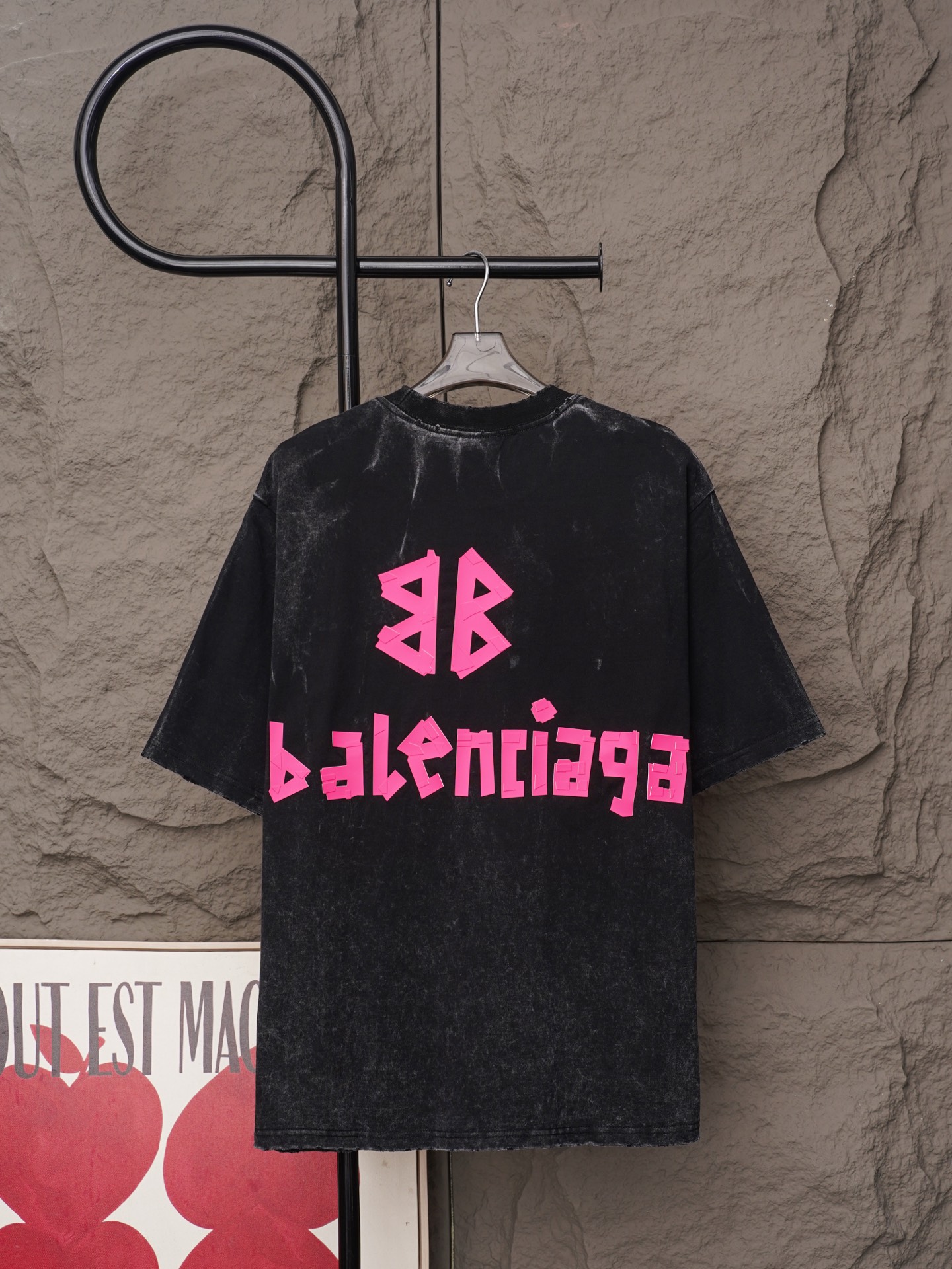 Balenciaga 𝗕𝗮𝗹𝗲𝗻𝗰𝗶𝗮𝗴𝗮/巴黎世家2026SS厚板浮雕工艺圆领短袖