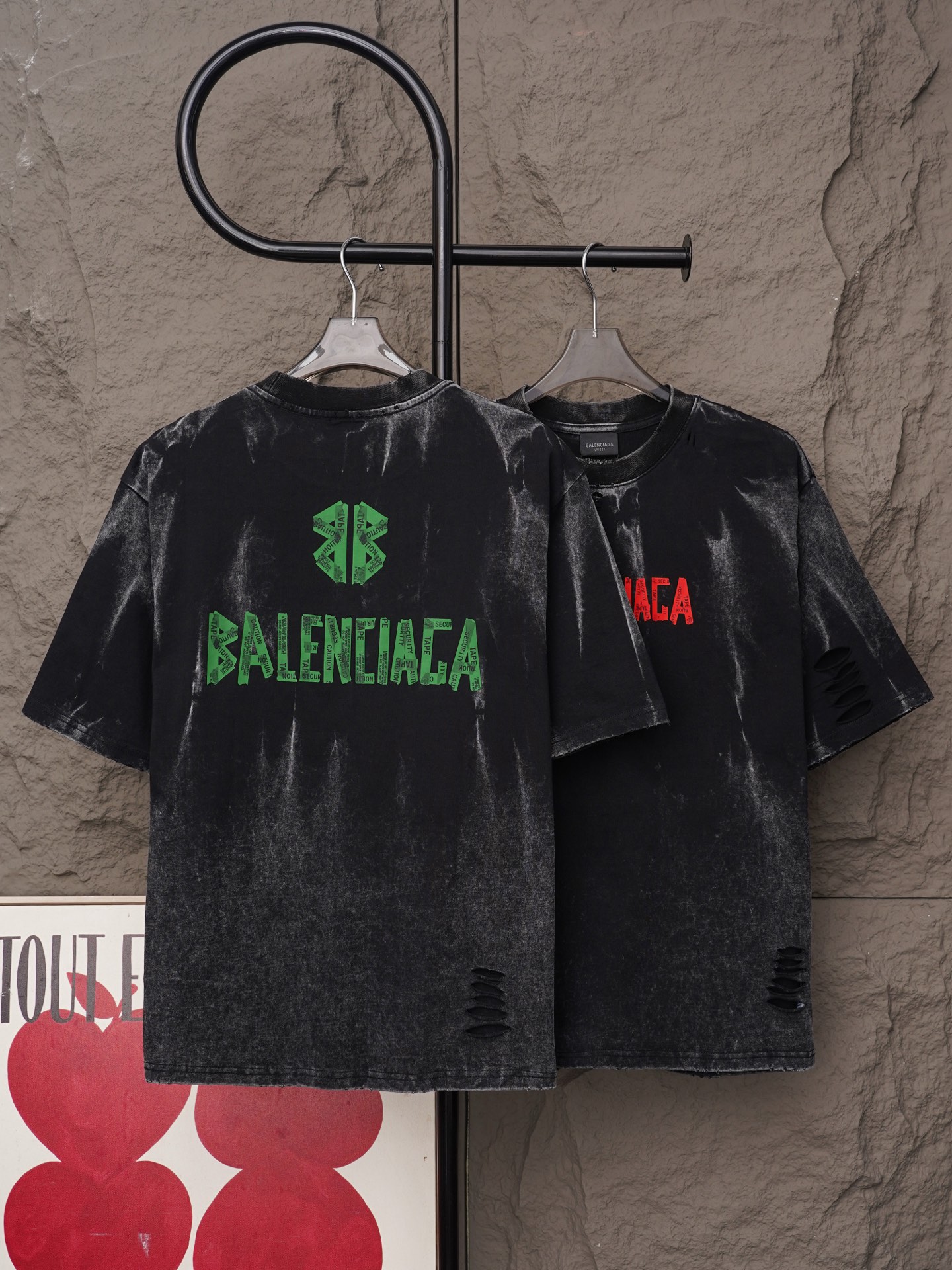 Balenciaga 𝗕𝗮𝗹𝗲𝗻𝗰𝗶𝗮𝗴𝗮/巴黎世家2026SS厚板浮雕工艺圆领短袖