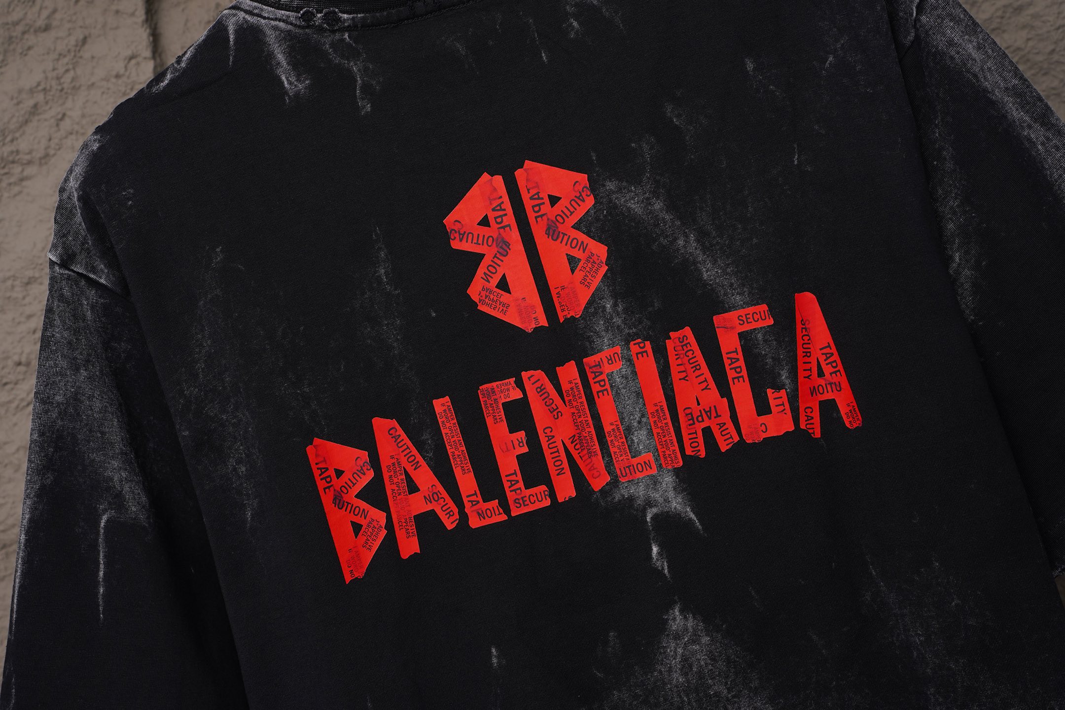 Balenciaga 𝗕𝗮𝗹𝗲𝗻𝗰𝗶𝗮𝗴𝗮/巴黎世家2026SS厚板浮雕工艺圆领短袖