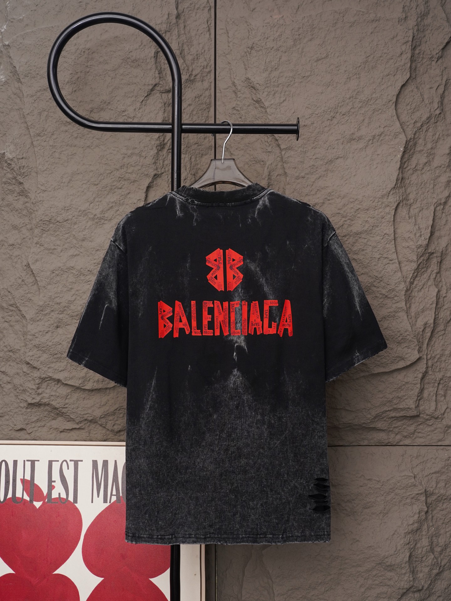 Balenciaga 𝗕𝗮𝗹𝗲𝗻𝗰𝗶𝗮𝗴𝗮/巴黎世家2026SS厚板浮雕工艺圆领短袖