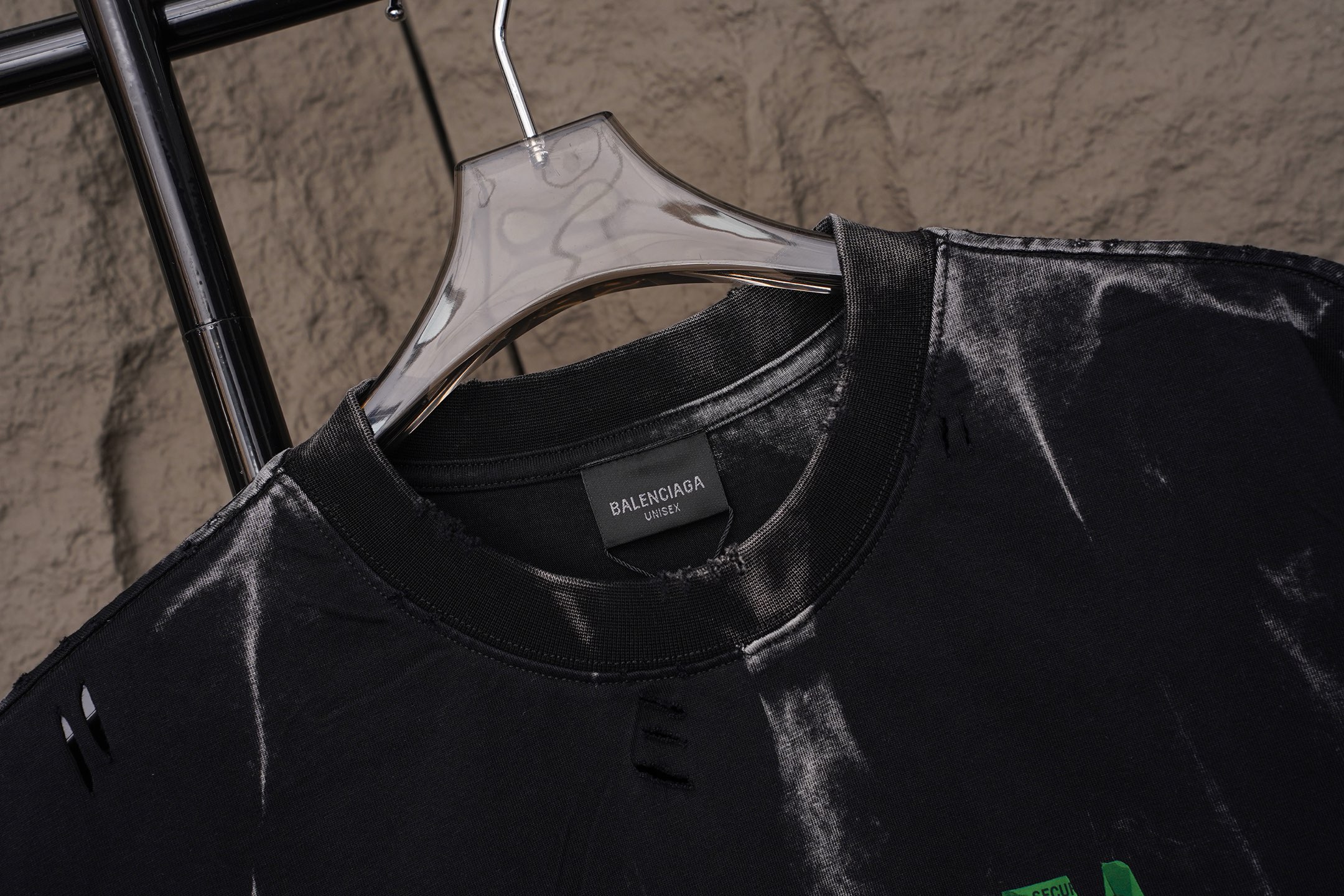 Balenciaga 𝗕𝗮𝗹𝗲𝗻𝗰𝗶𝗮𝗴𝗮/巴黎世家2026SS厚板浮雕工艺圆领短袖