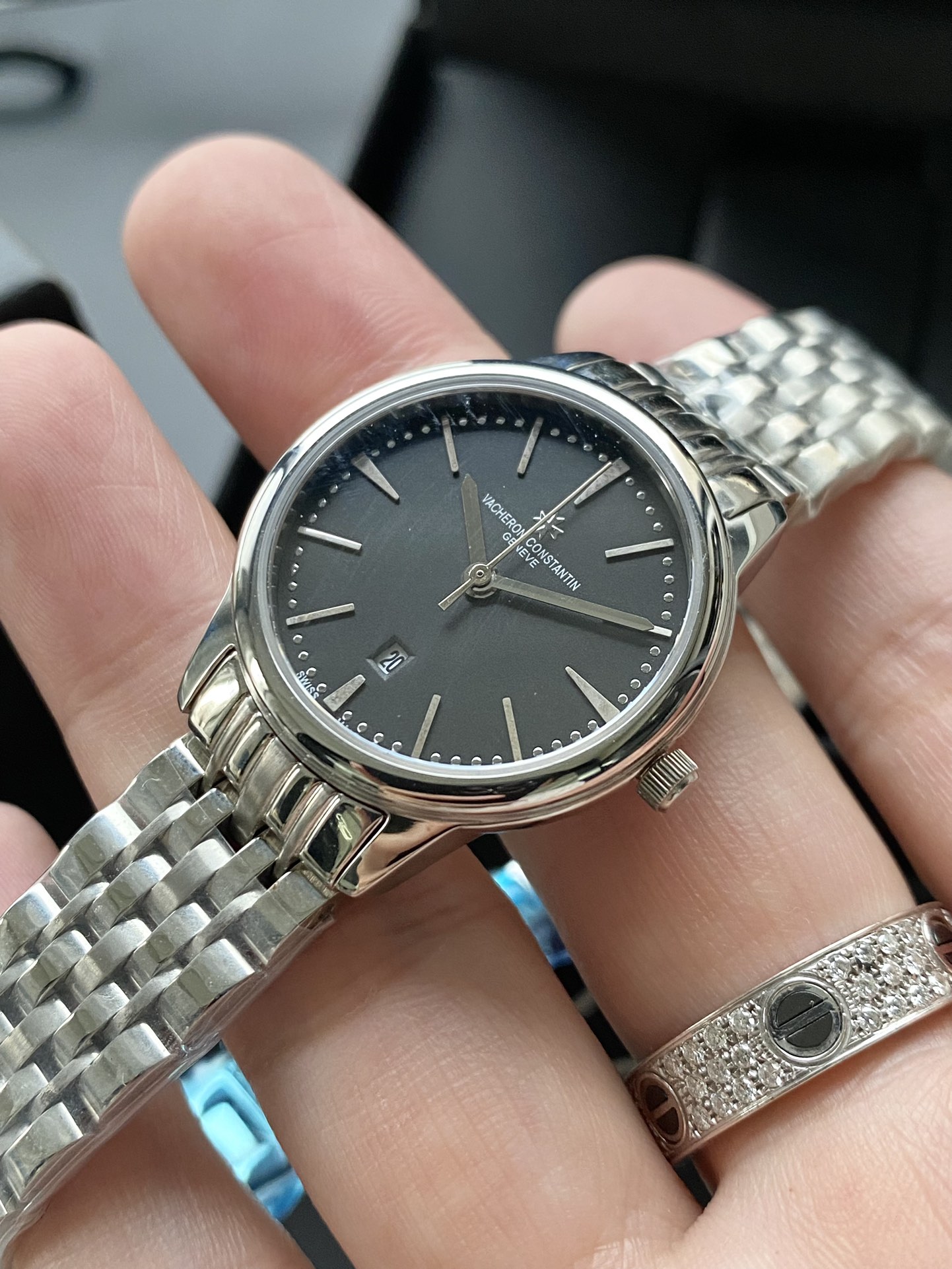 Danton’s J074 Series Couples’ Wristwatches: 316L Steel, Sapphire Glass, Stone Core, 28mm Size - 图片 3