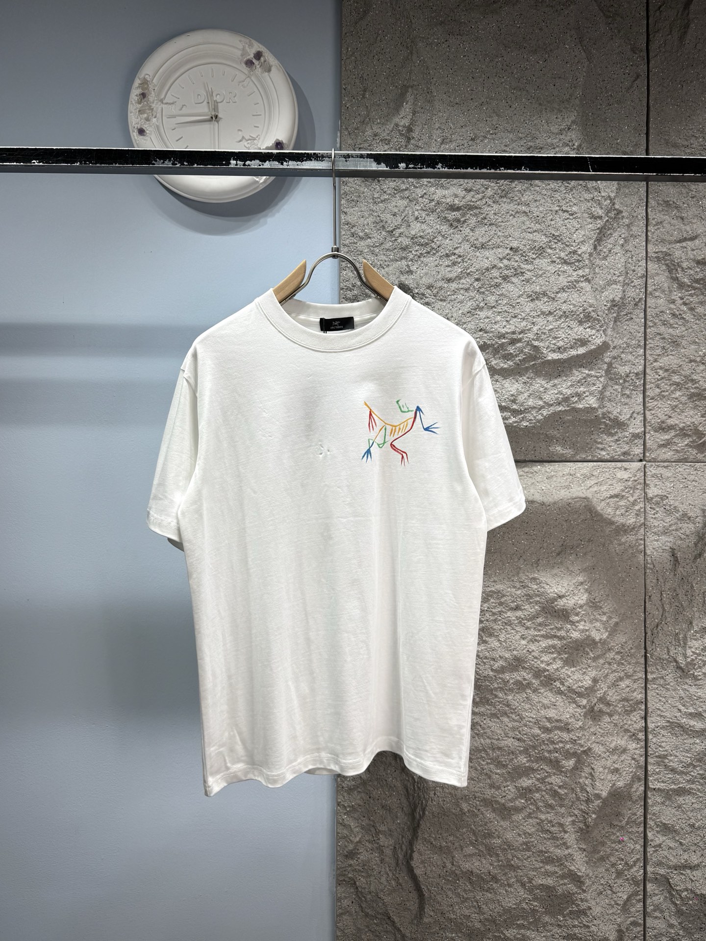 P148 ARCTERYX*Logotipo de Archaeopteryx pintado a mano‼ ️Camiseta de manga corta® 🖤La tela de algodón puro de 280 g se…