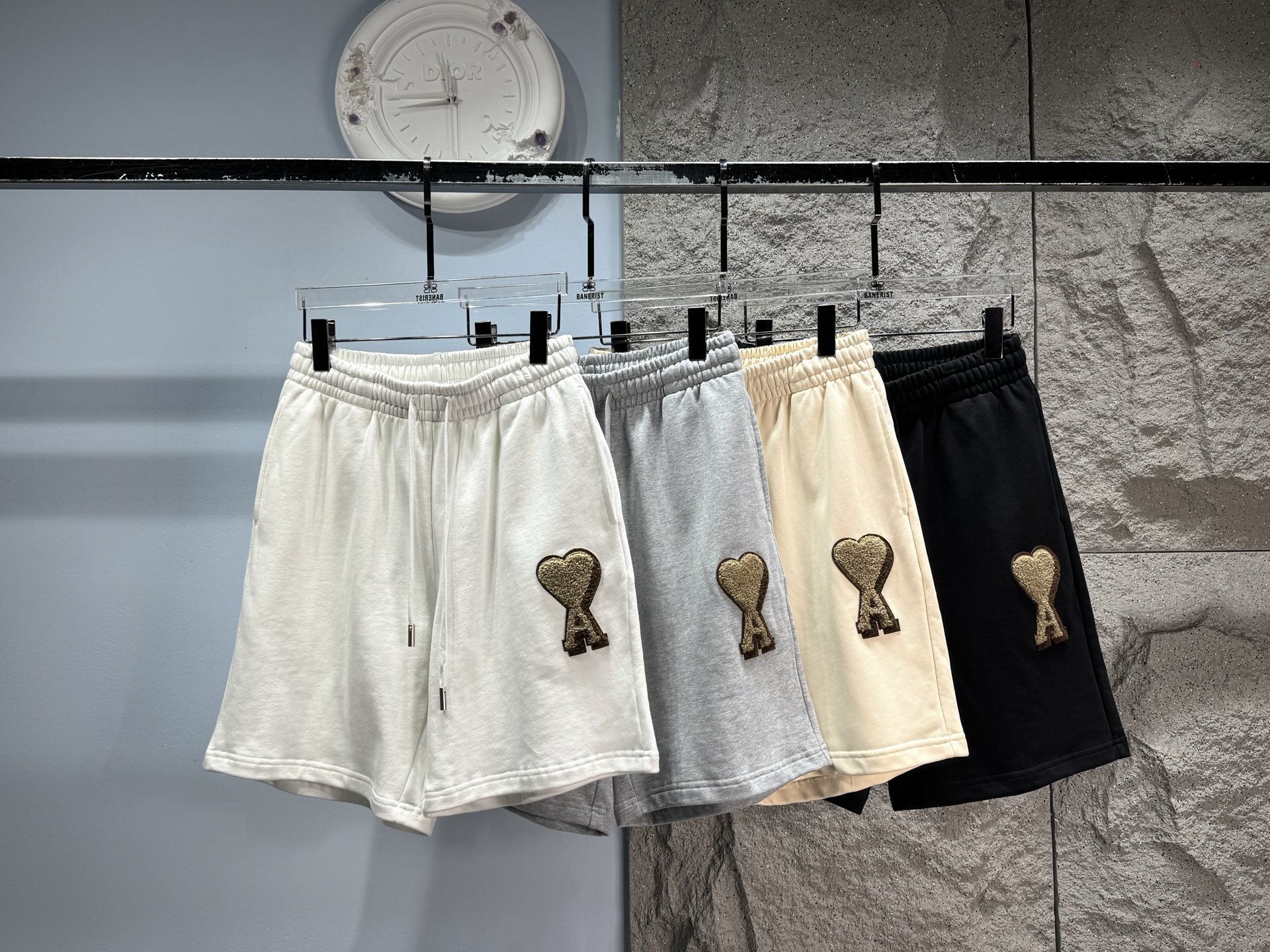 Blanco roto, Gris melange, Beige, Negro