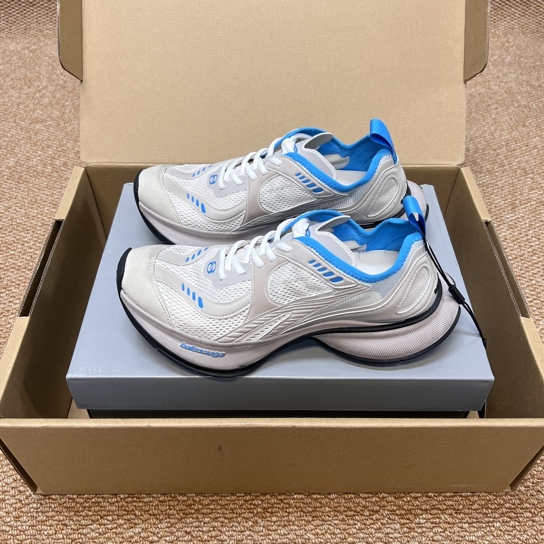 NO:236385,Top version of Balenciaga CIRCUIT printed round head mesh breathable, shock-absorbing low top running shoes outdoor functional shoes couples gray and blue. The old-fashioned process restores the ZP polishing effect retro and fashionable. Fabric: uses flying mesh drop glue composite splicing special metal leather embossed, outsole high foaming combination rubber outsole light and wear-resistant!  Packaging: Airplane box reinforcement packaging!  Size: 35-46 (only larger size wear 42 and 41), casual shoes/sports shoes, balenciaga, balenciaga, sneakers19860909顶级版本Balenciaga巴黎世家CIRCUIT 印花圆头网面透气 减震低帮 跑步鞋户外功能鞋情侣款灰蓝. 做旧工艺还原ZP擦色做旧效果复古时尚. 面料:采用飞织网状滴胶复合 拼接特殊金属皮料压纹 大底高发泡组合橡胶大底轻便耐磨！ 包装:飞机盒加固包装！ 码数:35-46码（偏大一码穿42拍41码),休闲鞋/运动鞋,balenciaga,balenciaga,sneakers,Women's Shoes