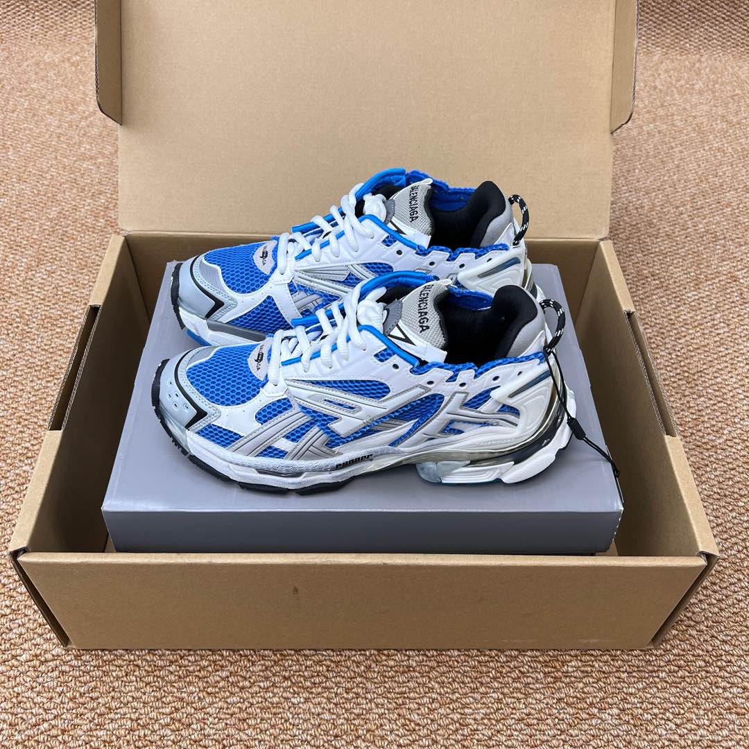 NO:236378,Balenciaga Runner trendy retro casual shoes couple style. This craft shows the designer Demna's sneaker style through details such as glue, old making, stitching, etc., and uses a pair of 