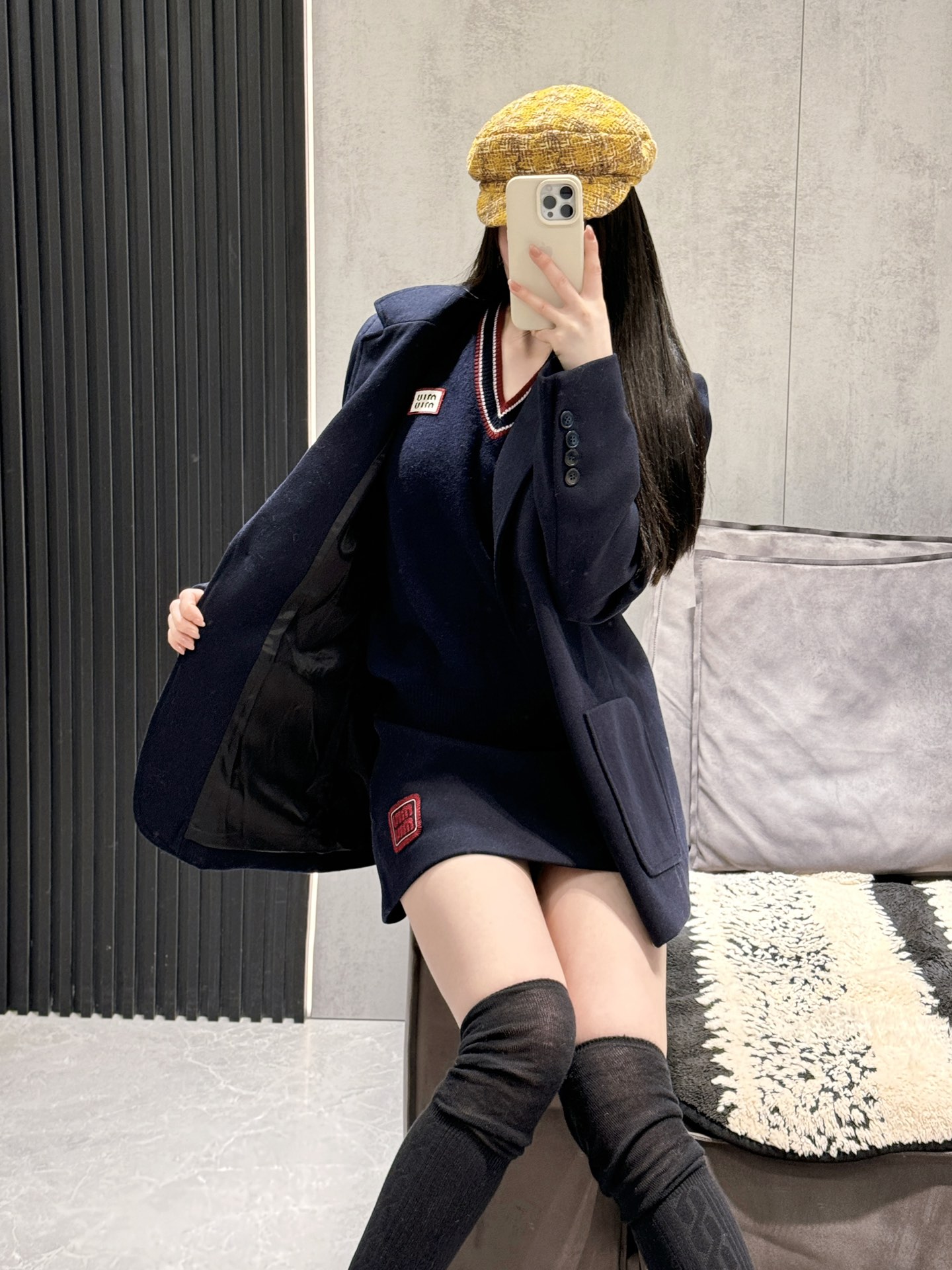 NO:499144,Three-piece look jacket vest skirt, skirts, skirts, jackets & coats, alexander wang19860909自家模特三件套look 外套 马甲 半裙,,skirts,jackets & coats,alexander wang,Women's clothing