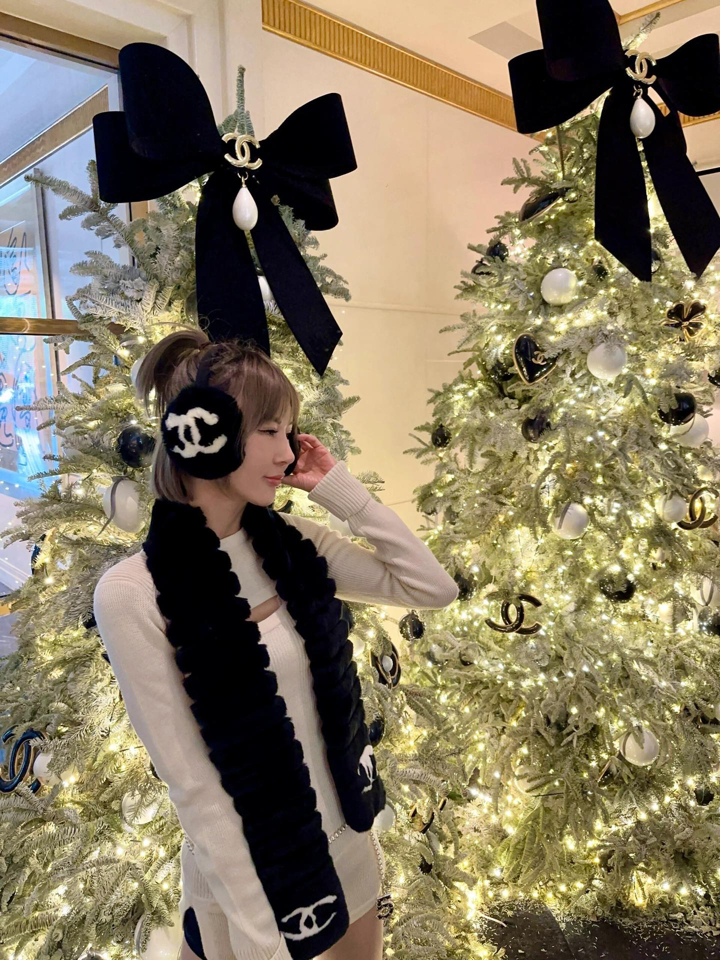 NO:624404,How to wear the look: a fur scarf is the finishing touch, alexander wang19860909穿法look 皮草围巾是点睛之笔,,alexander wang,Women's clothing