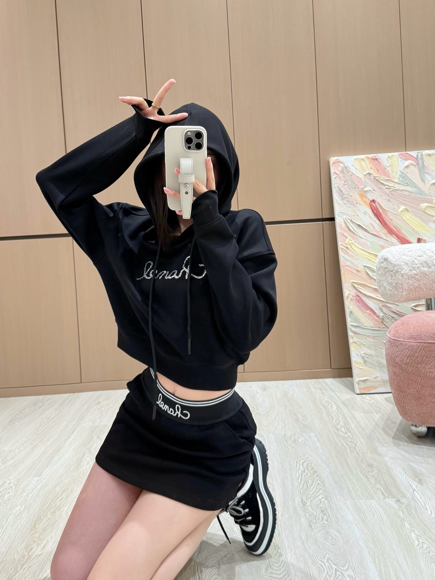 NO:472045,Hooded sweatshirt + skirt Whoever wears has a good proportion, hoodie, sweatshirts, skirts, hats, alexander wang19860909连帽卫衣+半裙 谁穿谁有好比例,,hoodie,sweatshirts,skirts,hats,alexander wang,Women's clothing