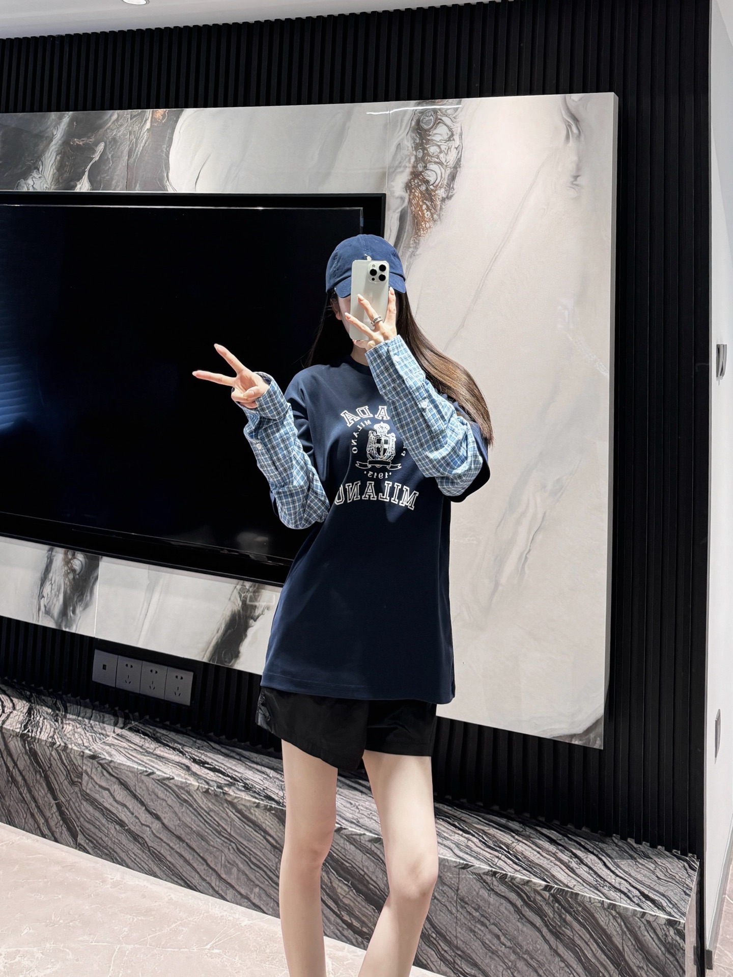 NO:480162,My own model 168 high, upper body S-size effect, alexander wang19860909自家模特168高 上身S码效果,,alexander wang,Women's clothing