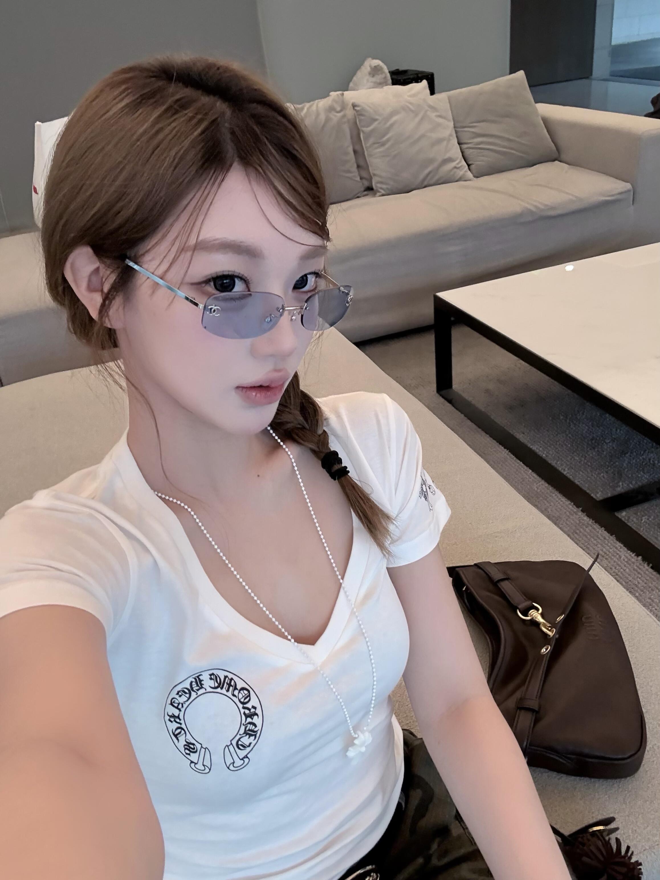 NO:471095,What kind of beauty is wearing croquet hearts, chrome hearts,alexander wang19860909是什么大美女 在穿克罗心,,chrome hearts,alexander wang,Women's clothing