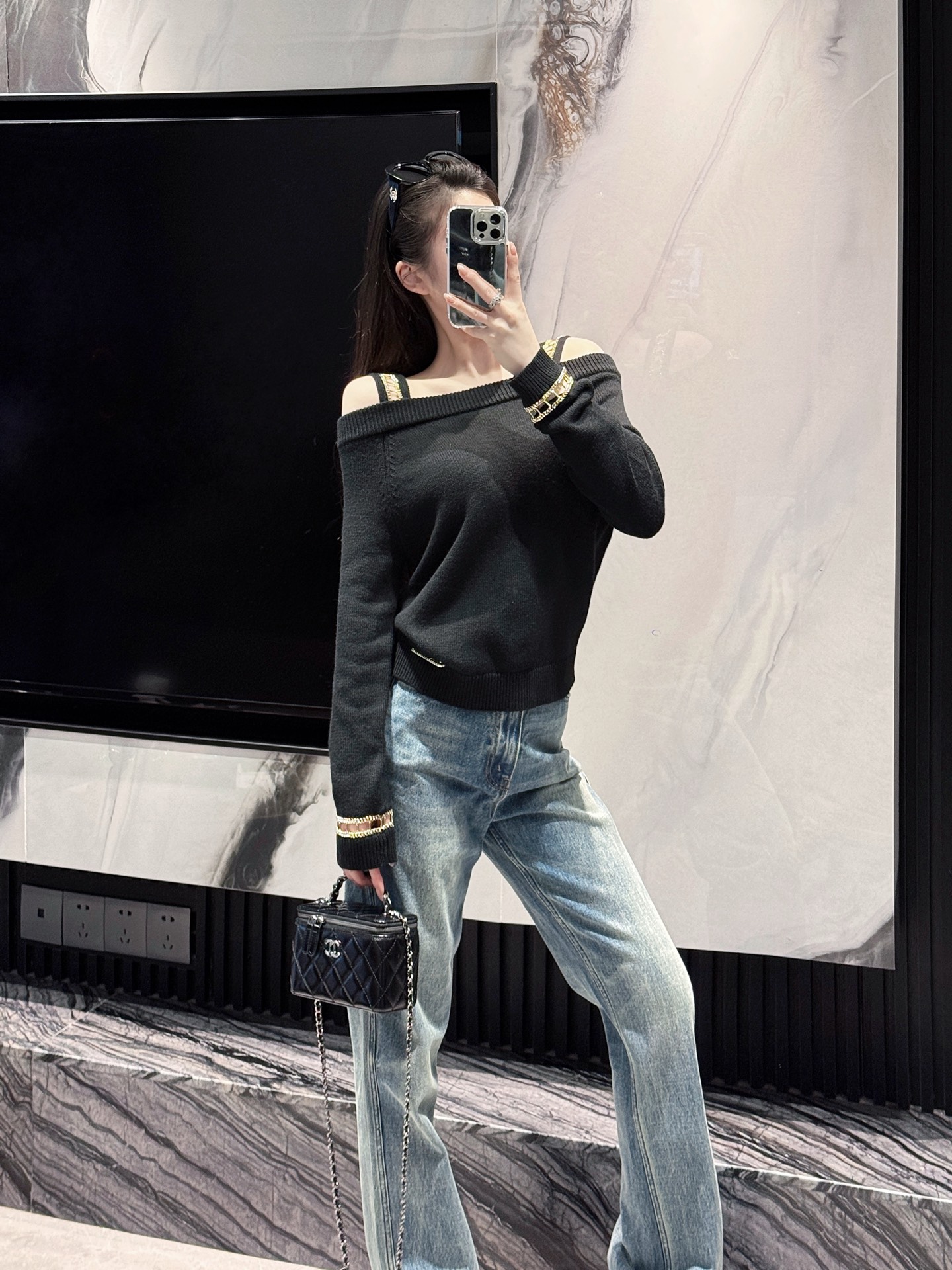 NO:467900,My own model looks 168 high upper body 36 size effect, alexander wang19860909自家模特look 168高上身36码效果,,alexander wang,Women's clothing