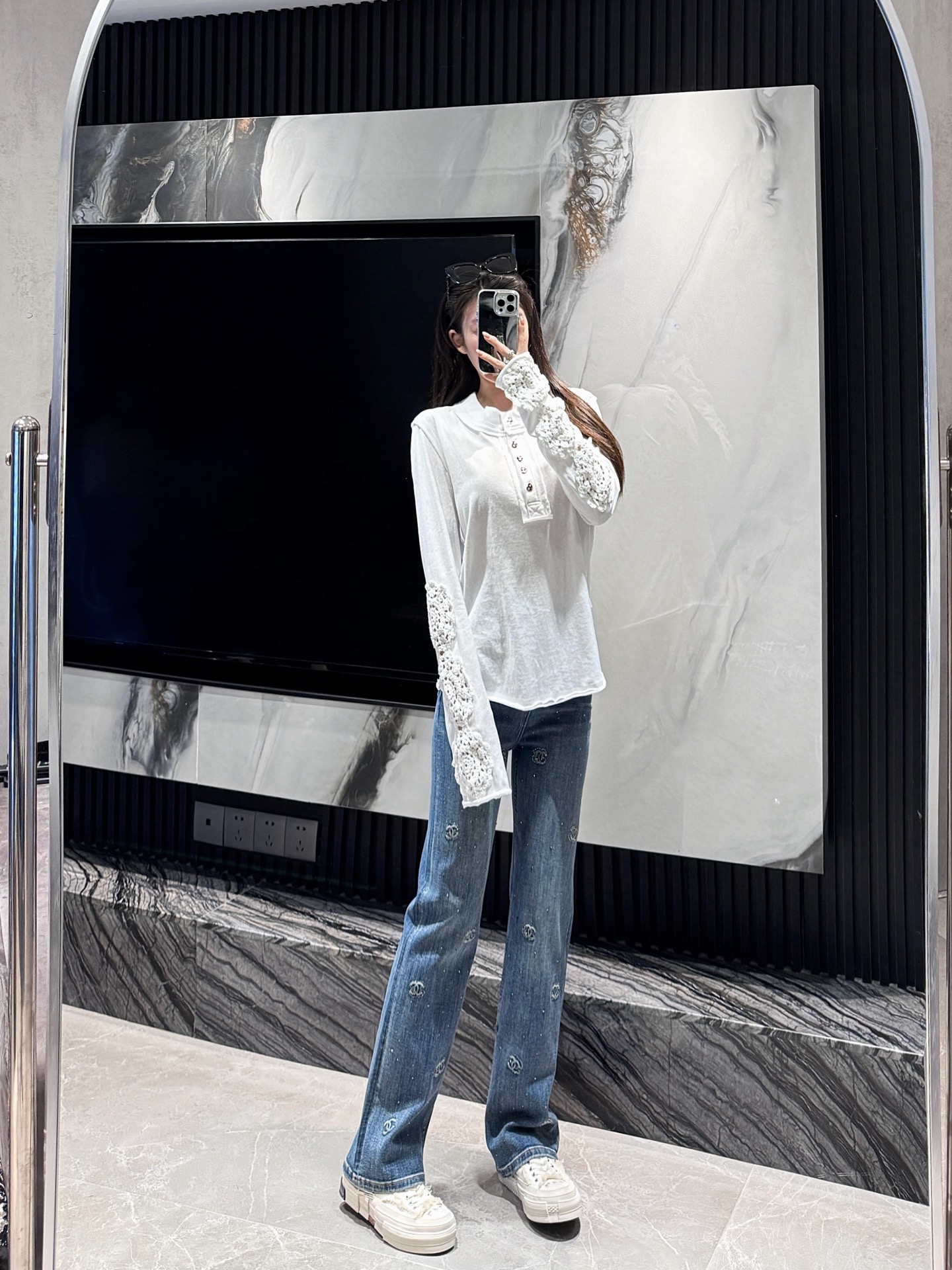 NO:469344,My own model look with cc medieval jeans, jeans, alexander wang19860909自家模特look 搭配cc中古牛仔裤,,jeans,alexander wang,Women's clothing