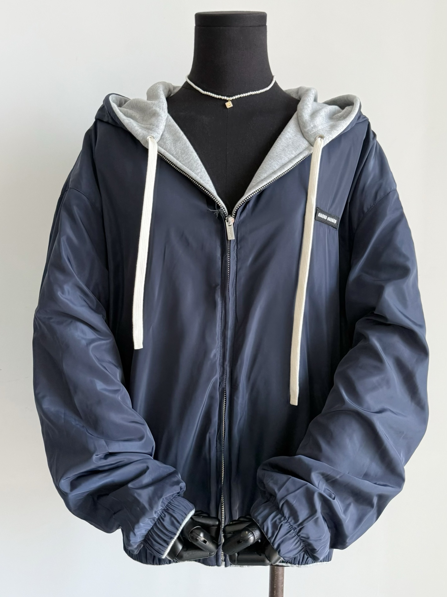 NO:477150,The other side is navy blue windproof design, real details, alexander wang19860909另一面藏蓝色防风设计 细节实拍图,,alexander wang,Women's clothing