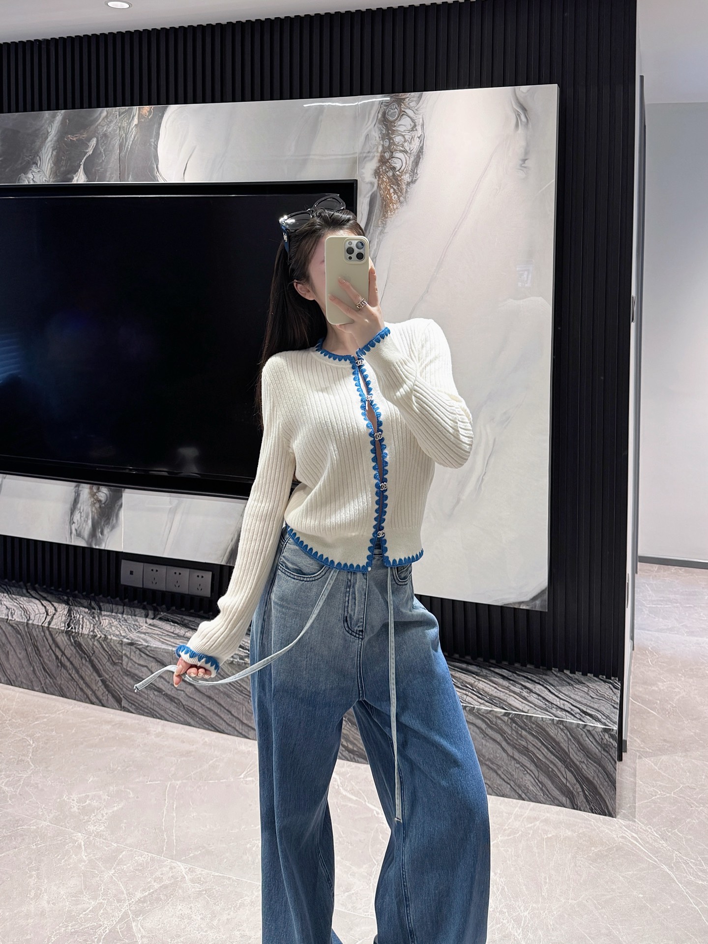 NO:483660,My own model look with cc medieval jeans, jeans, alexander wang19860909自家模特look 搭配cc中古牛仔裤,,jeans,alexander wang,Women's clothing