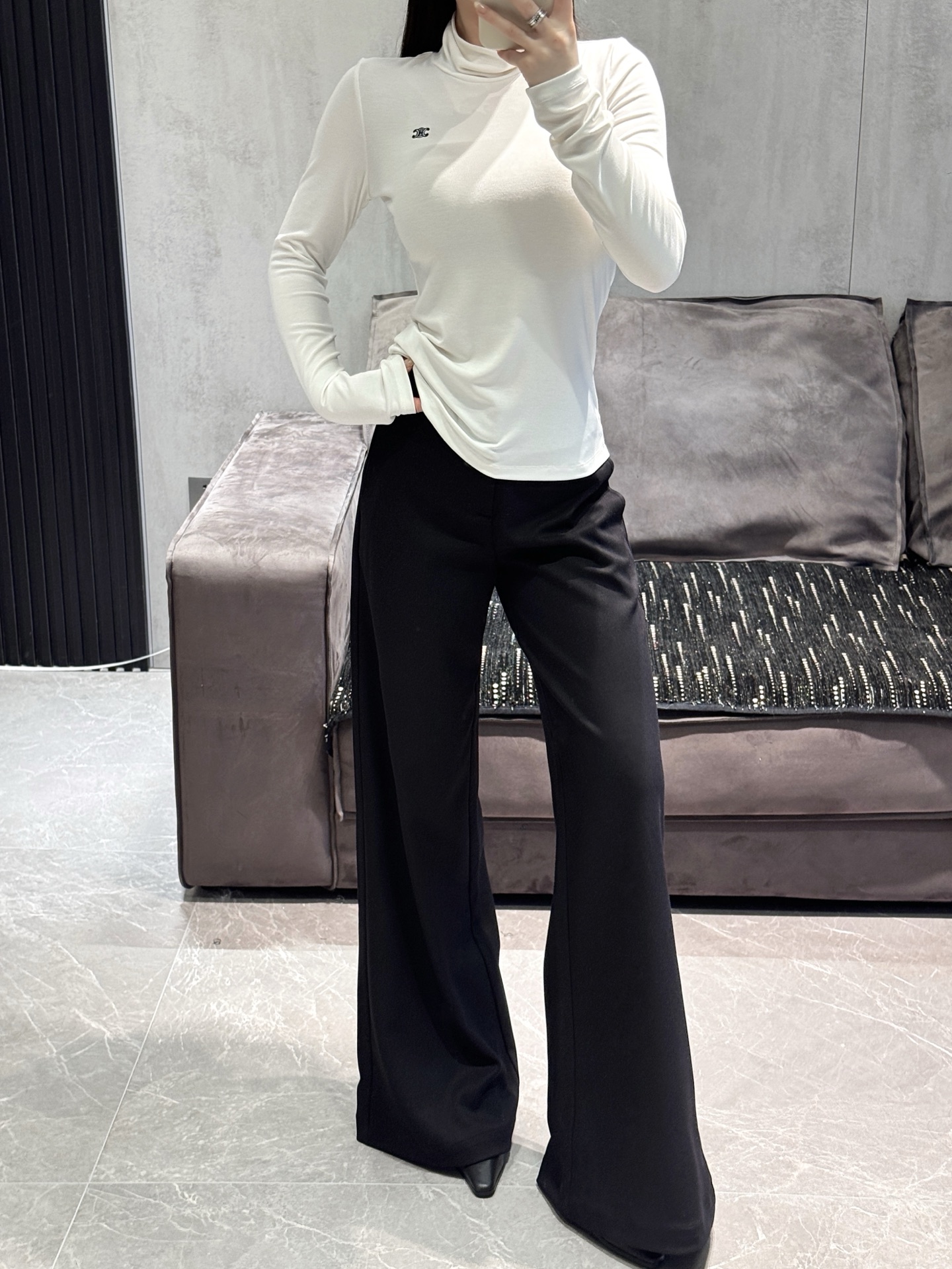 NO:501263,My own model look with the same base style as Liu Shishi, alexander wang19860909自家模特look 搭配刘诗诗同款打底,,alexander wang,Women's clothing