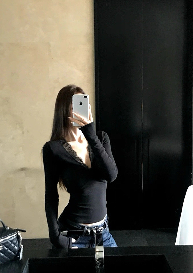 NO:508361,Early autumn gospel, beautiful base shirt, alexander wang19860909早秋福音 单穿也美的打底衫,,alexander wang,Women's clothing