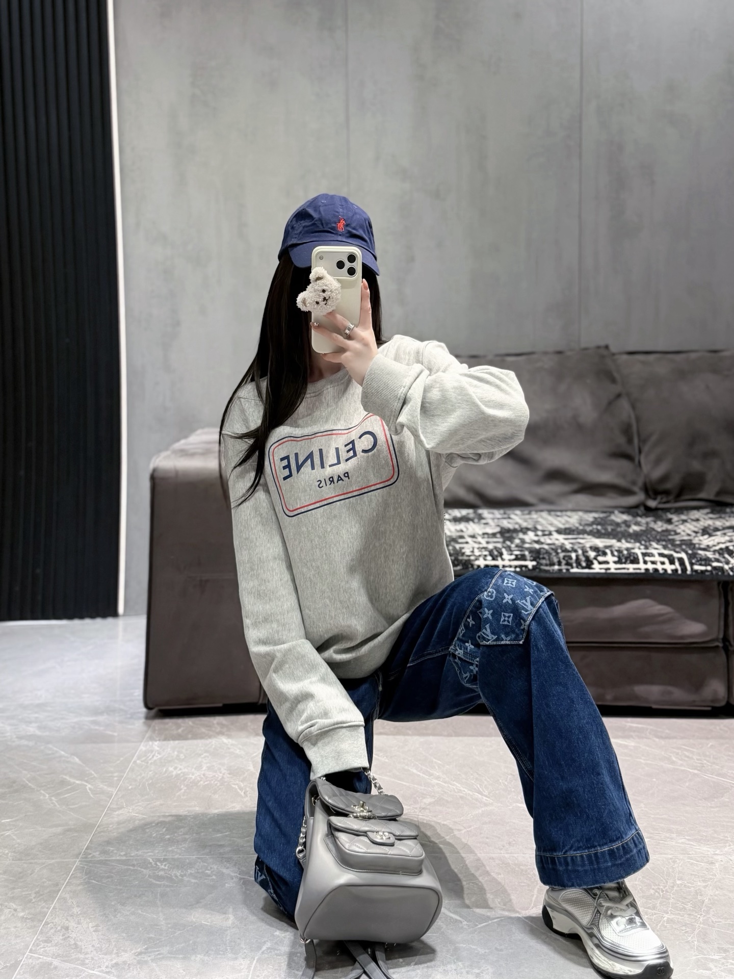 NO:654602,Own model look with 1v jeans, jeans, alexander wang19860909自家模特look 搭配1v牛仔裤,,jeans,alexander wang,Women's clothing
