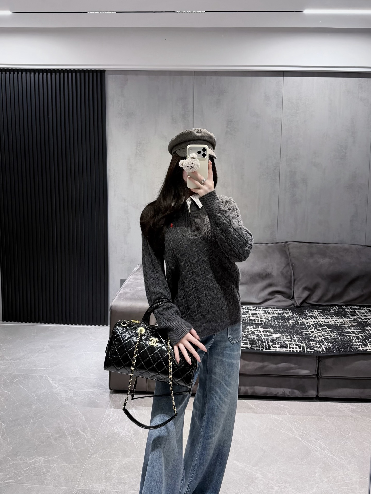 NO:732112,Own model look paired with Raff's good fit jeans, jeans,19860909自家模特look 搭配拉夫好版型牛仔裤,,jeans,,Women's clothing