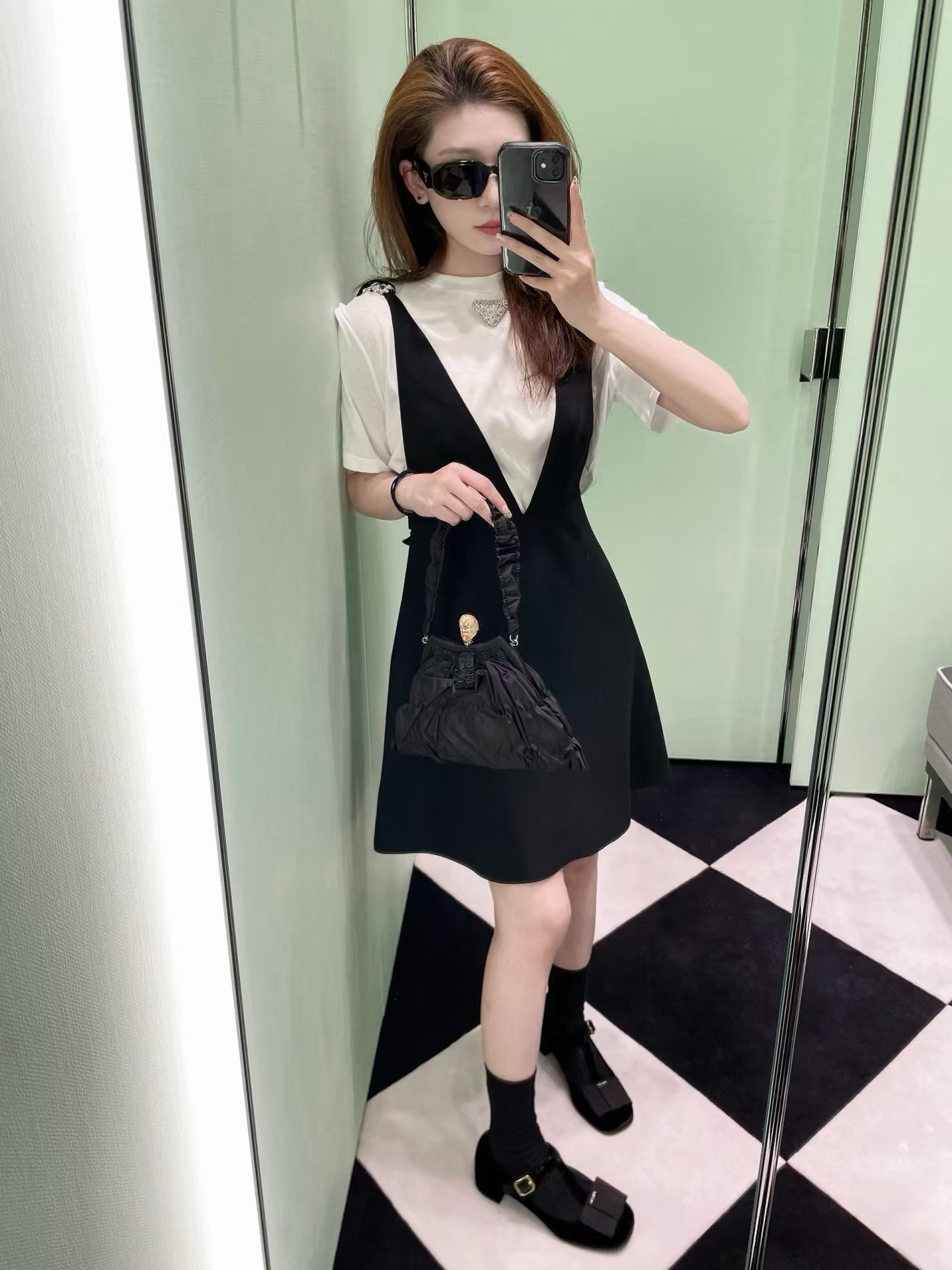 NO:750457,Jiugongge outfit can be worn front or back,19860909九宫格穿搭 正反都能穿的喔,,,Women's clothing