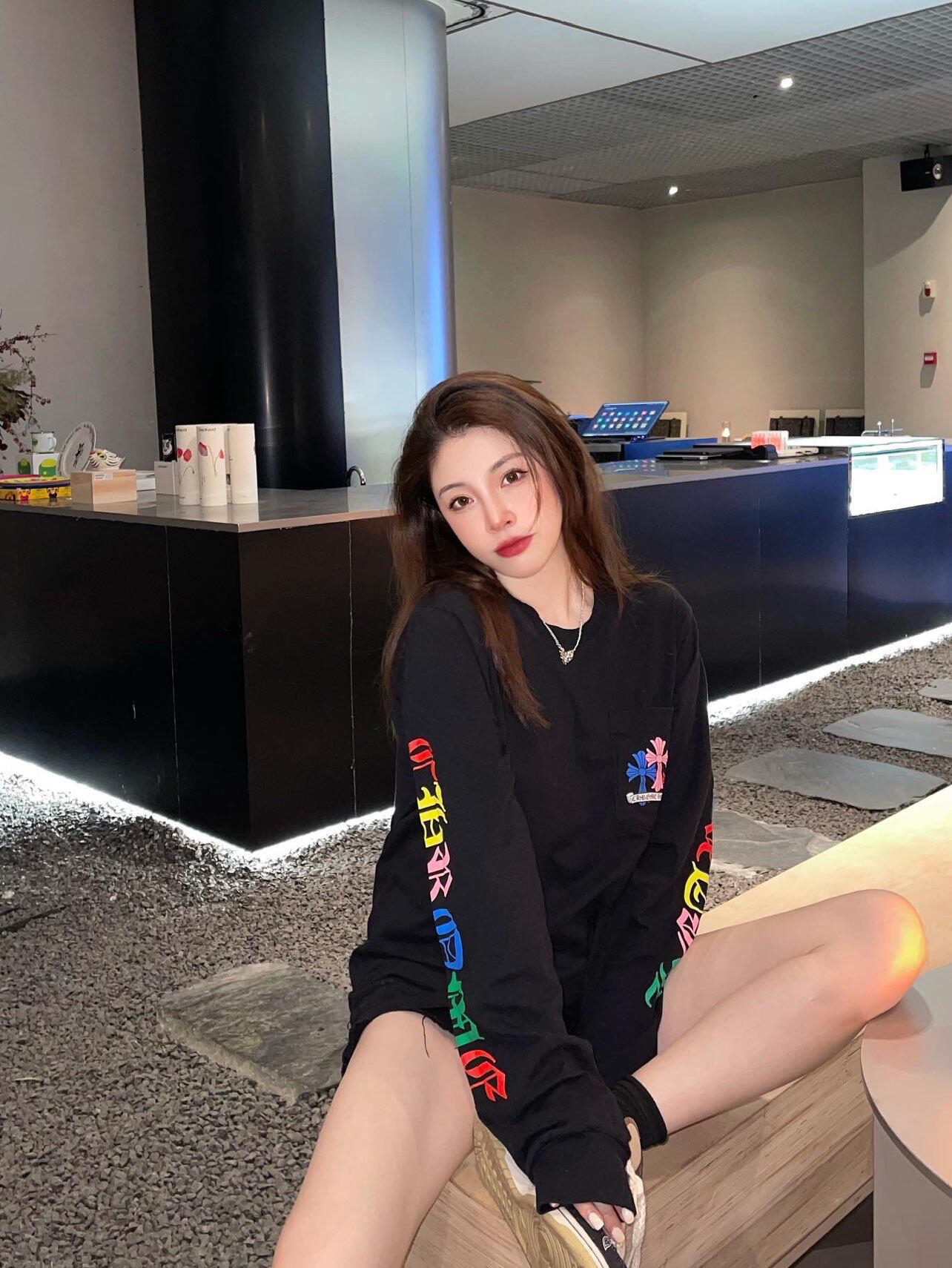 NO:796240,I like to wear chrome hearts every day. It is relaxing and comfortable.,chrome hearts,19860909日常就爱穿克罗心 轻松惬意,,chrome hearts,,Women's clothing