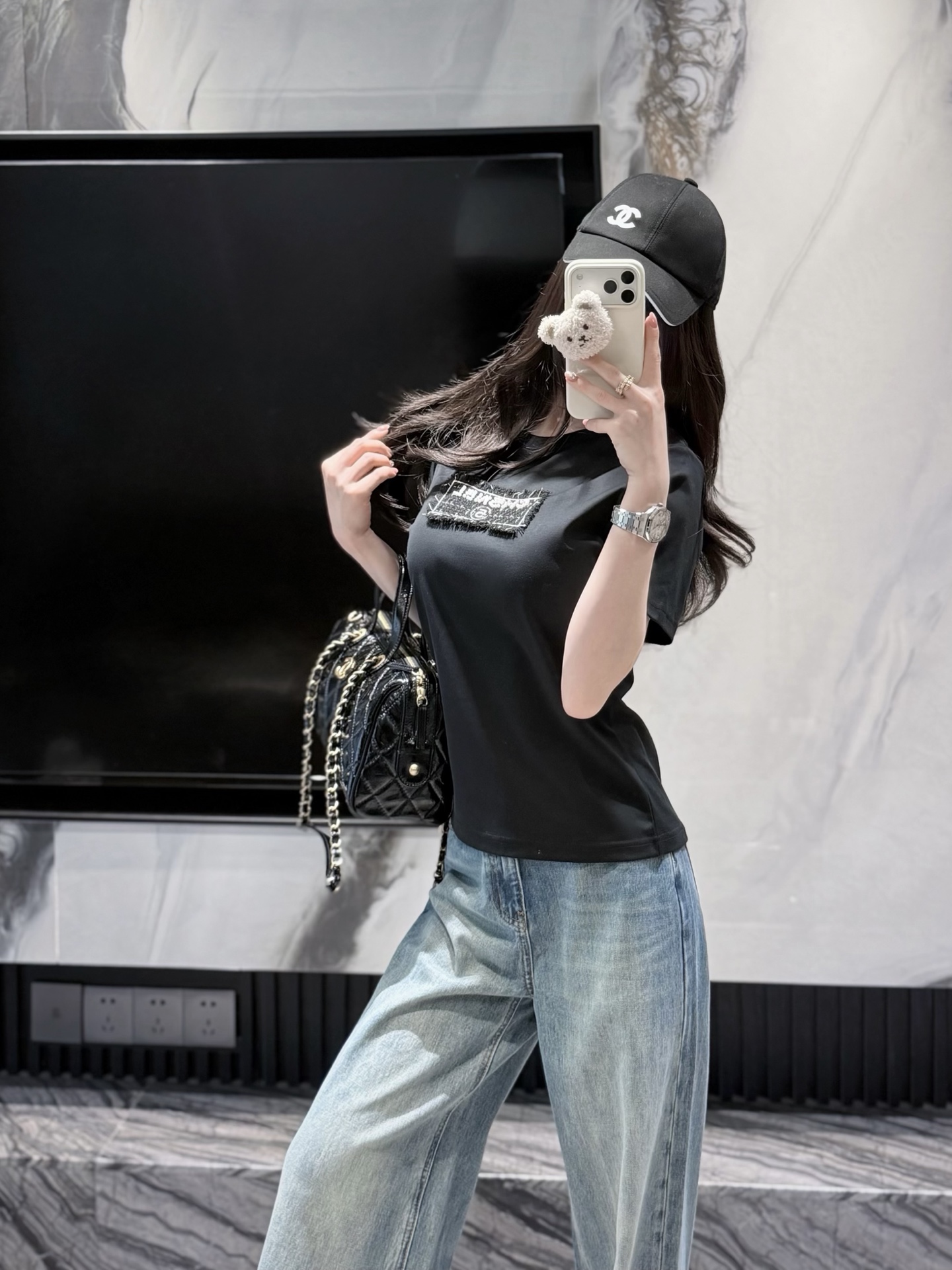 NO:805395,The look of our own model is casual and fashionable,19860909自家模特look 休闲时髦精,,,Women's clothing